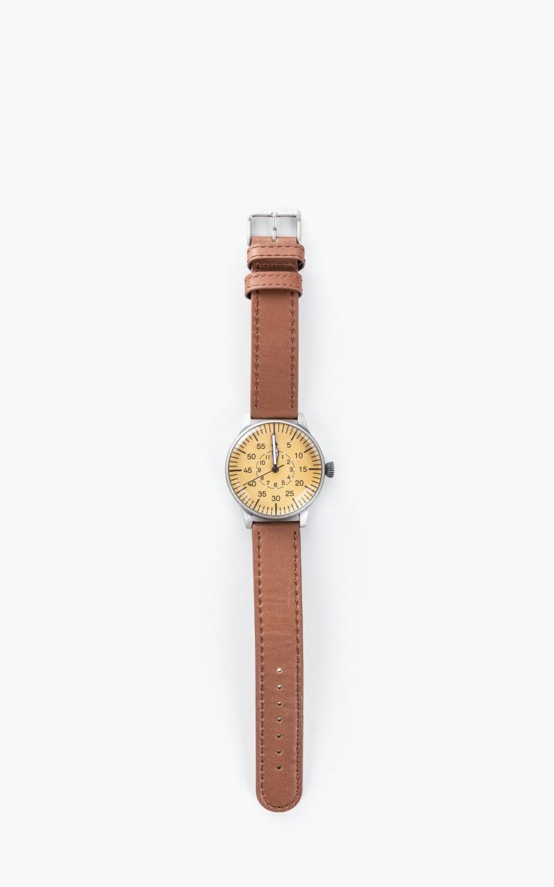 Vintage Army Watch Quartz Yellow/Brown