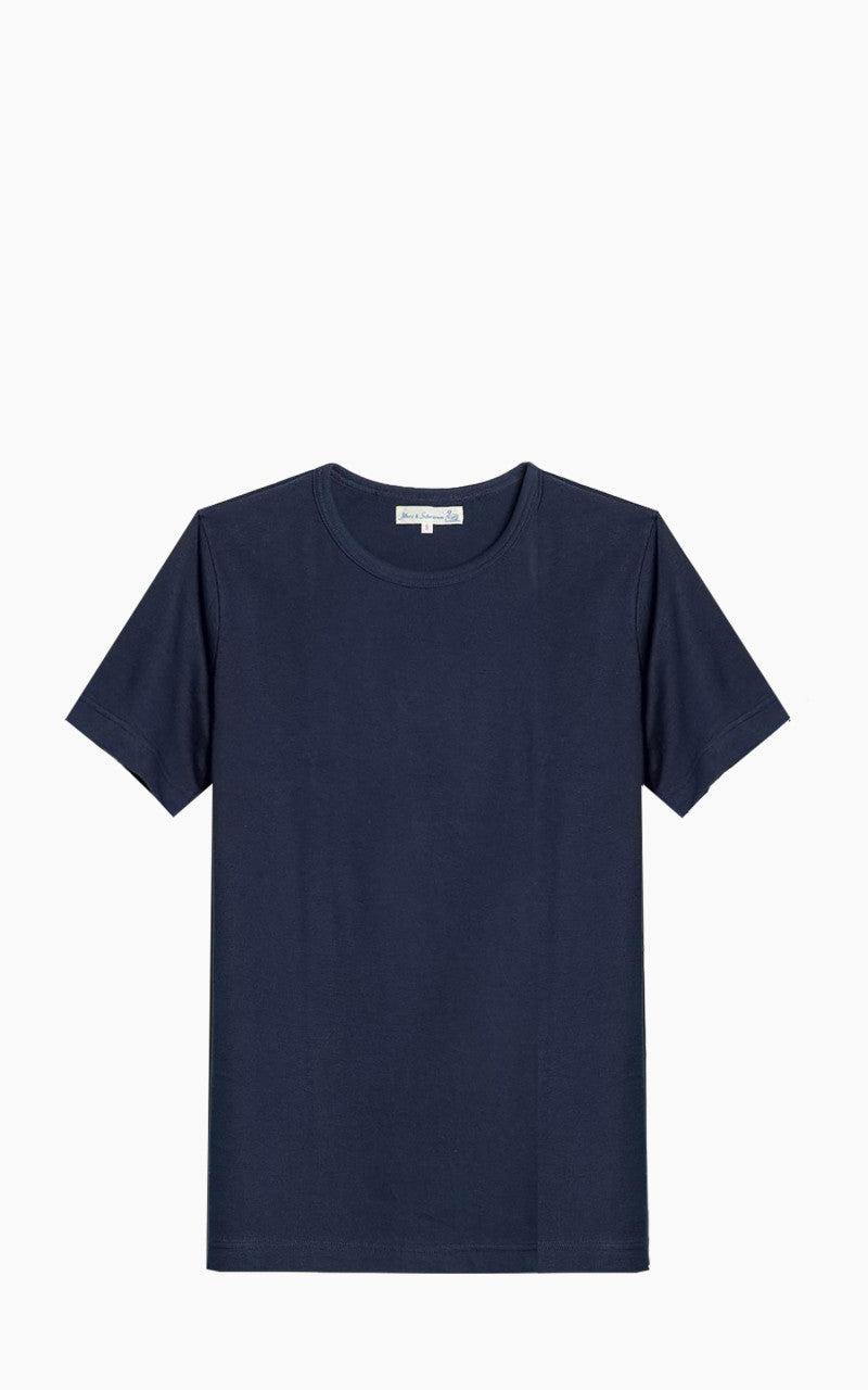 1950s Loopwheeled Tee Ink Blue