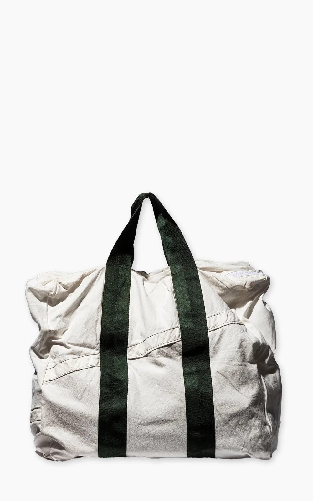 Vintage Parachute Tote Bag Green Belt
