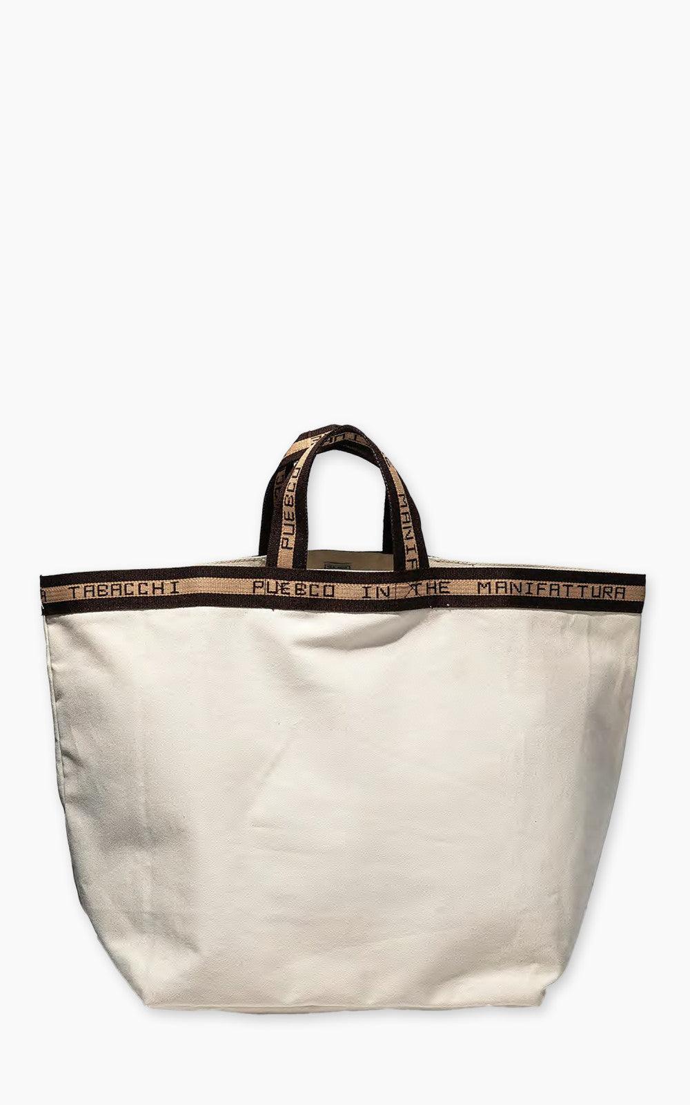 Clubhouse Tote Bag Manifattura Tabacchi Large Natural/Brown