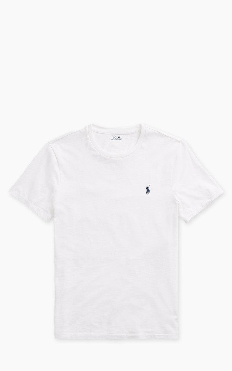 Custom Slim Fit Jersey Crewneck T-Shirt White