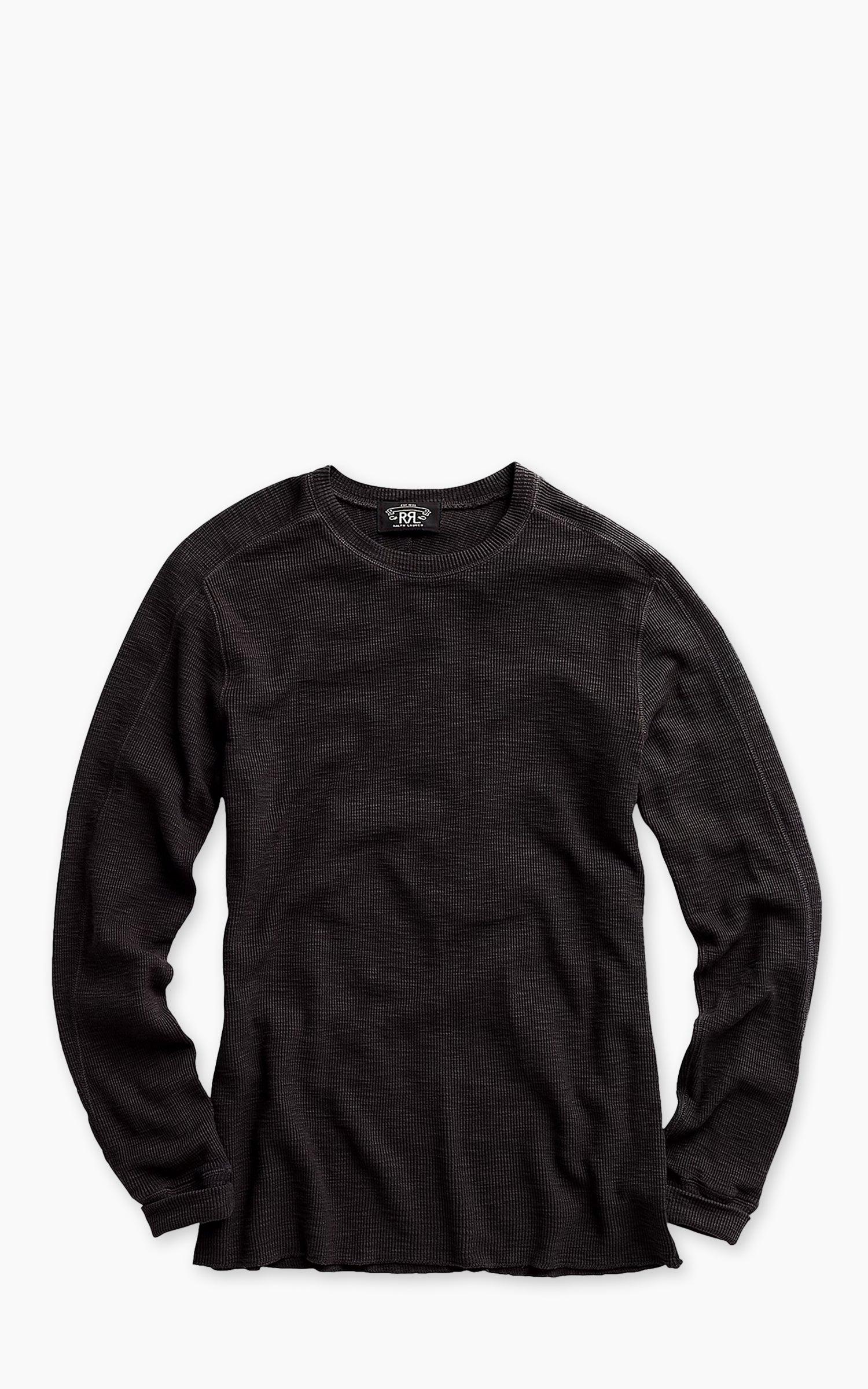 Textured Crewneck Faded Black Canvas