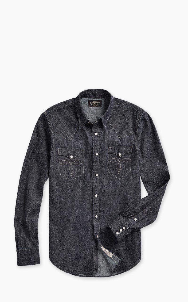 Buffalo Western Shirt Denim Indigo Rinse