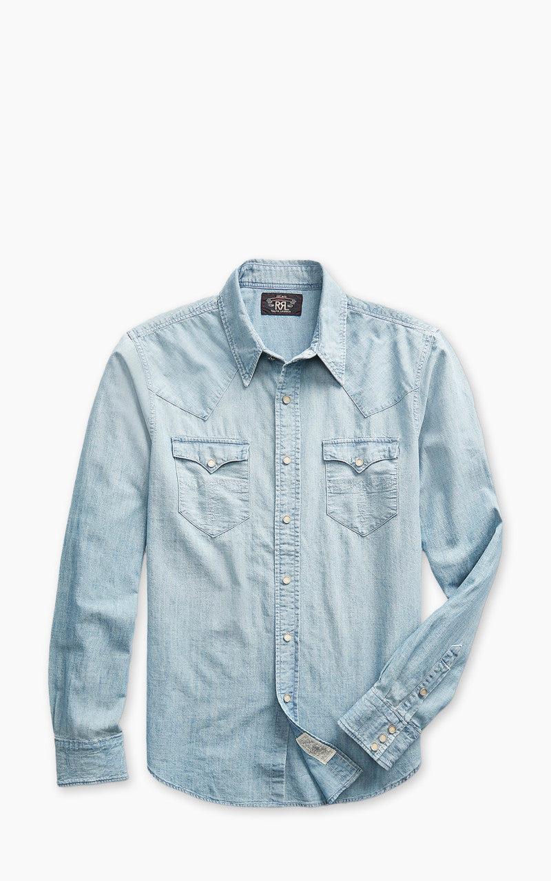 Buffalo Western Shirt Chambray Davey Wash