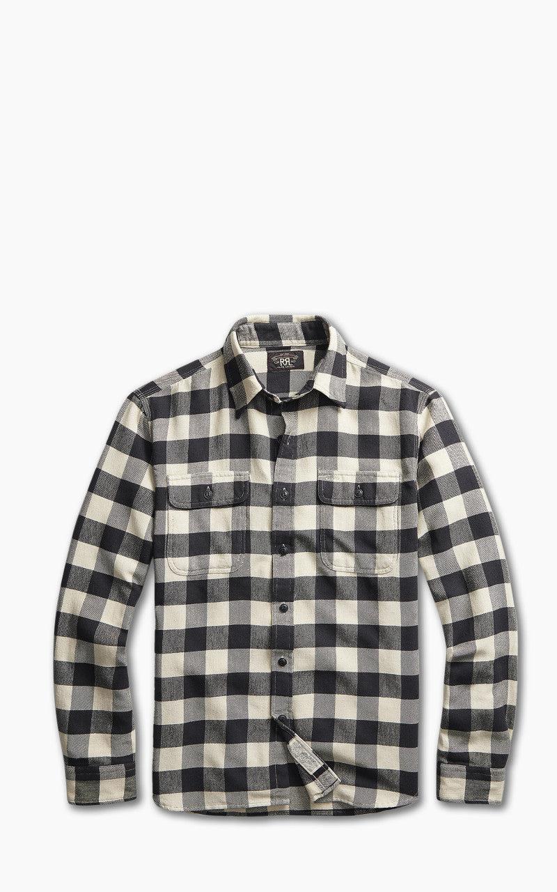 Matlock Buffalo Check Twill Shirt Black/Cream