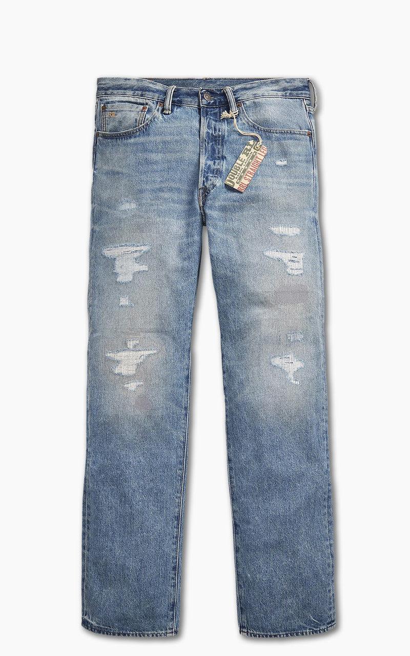 Straight Fit Jean Repaired Clearville Wash