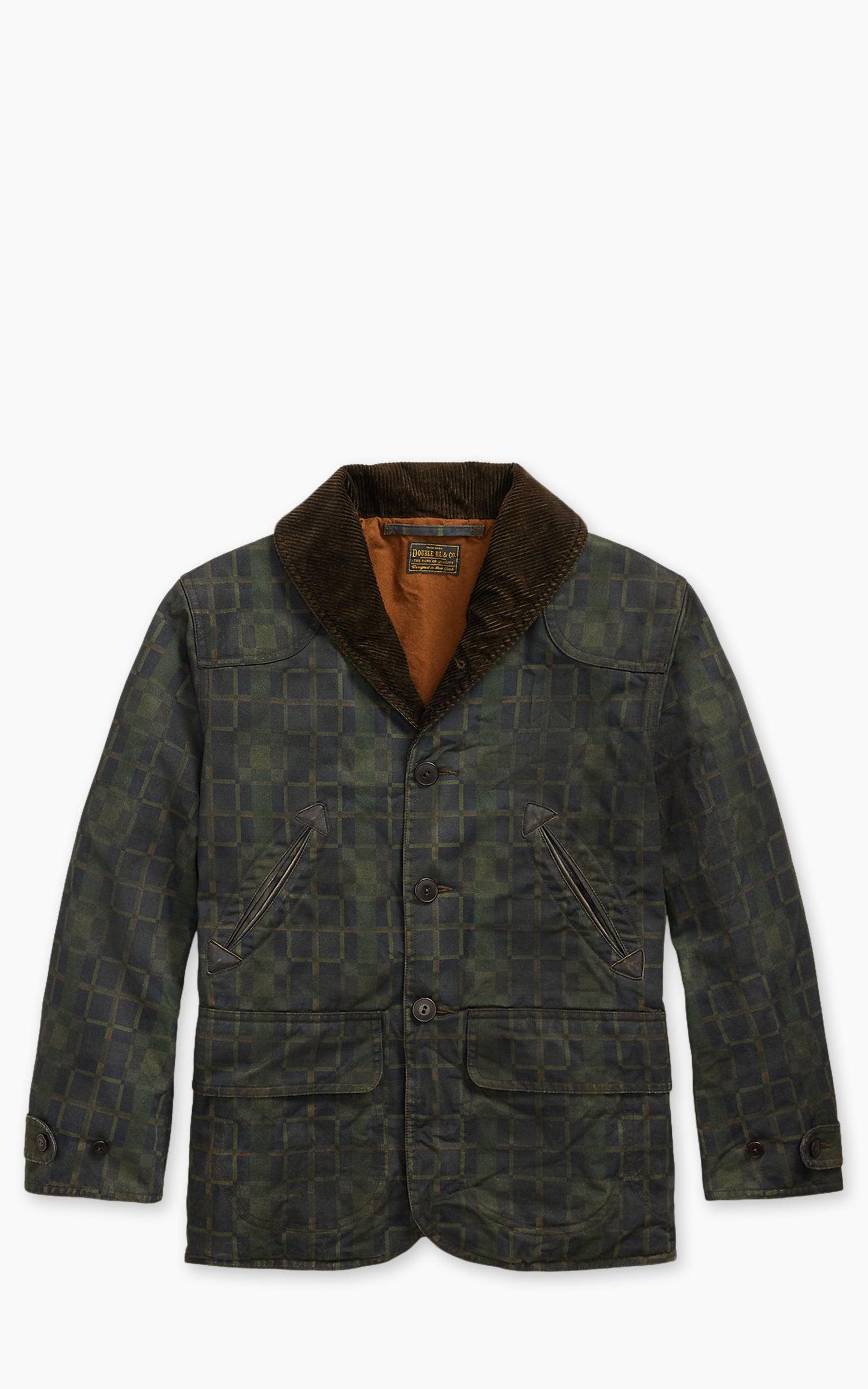 Check-Print Oilcloth Jacket Navy Multi Plaid