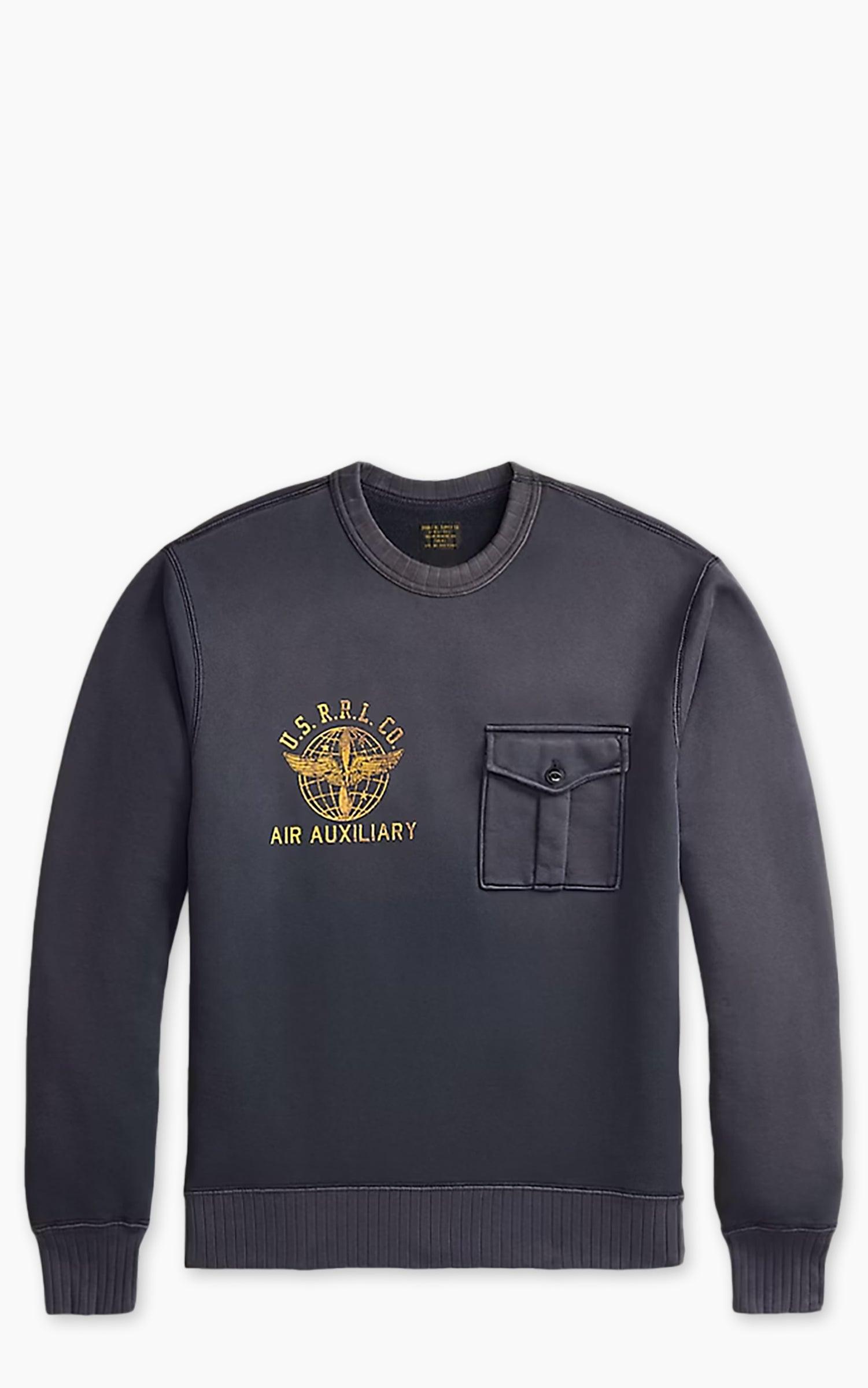 French Terry Graphic Sweatshirt Faded Blue