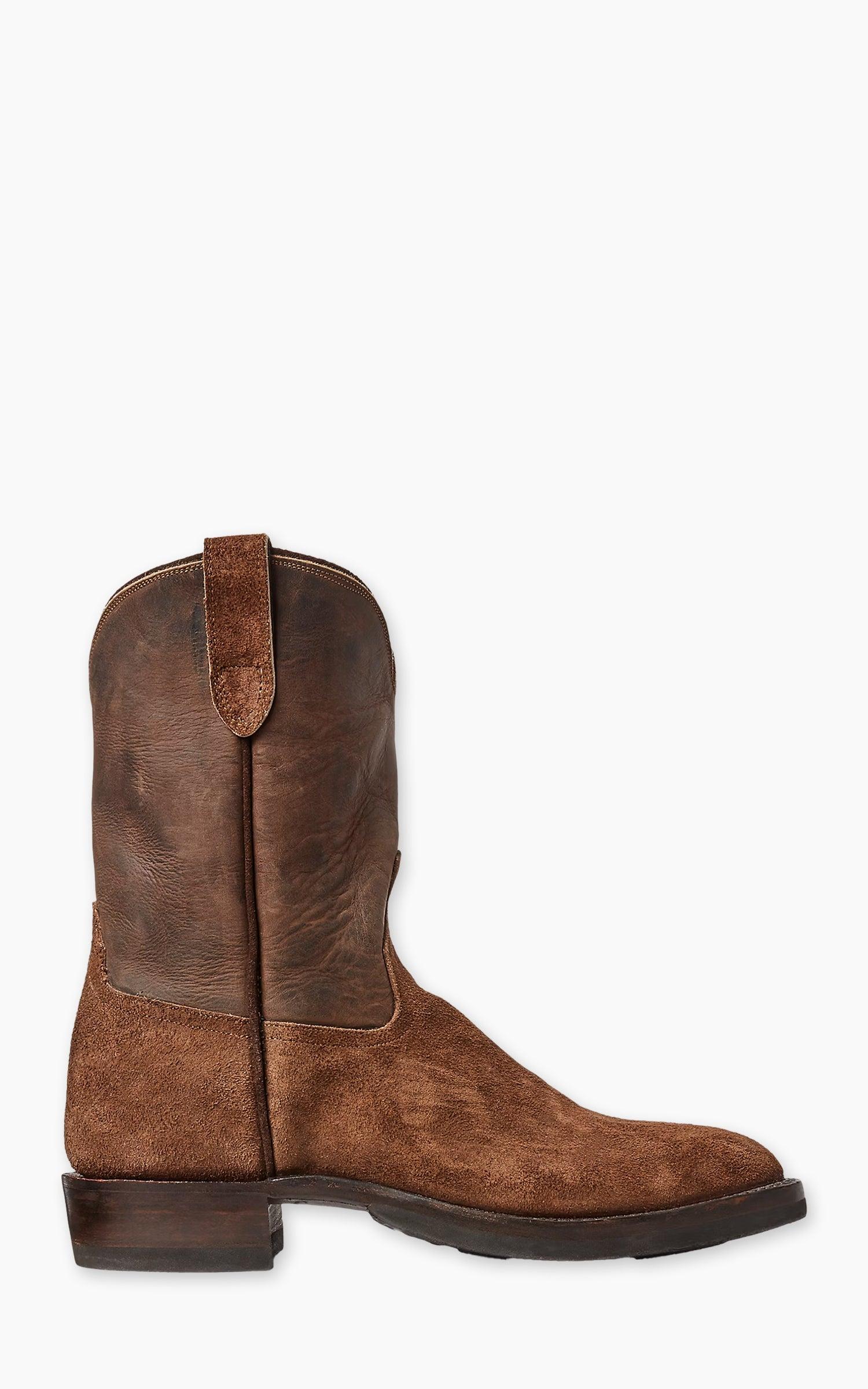 Roughout Suede & Leather Boot Brown