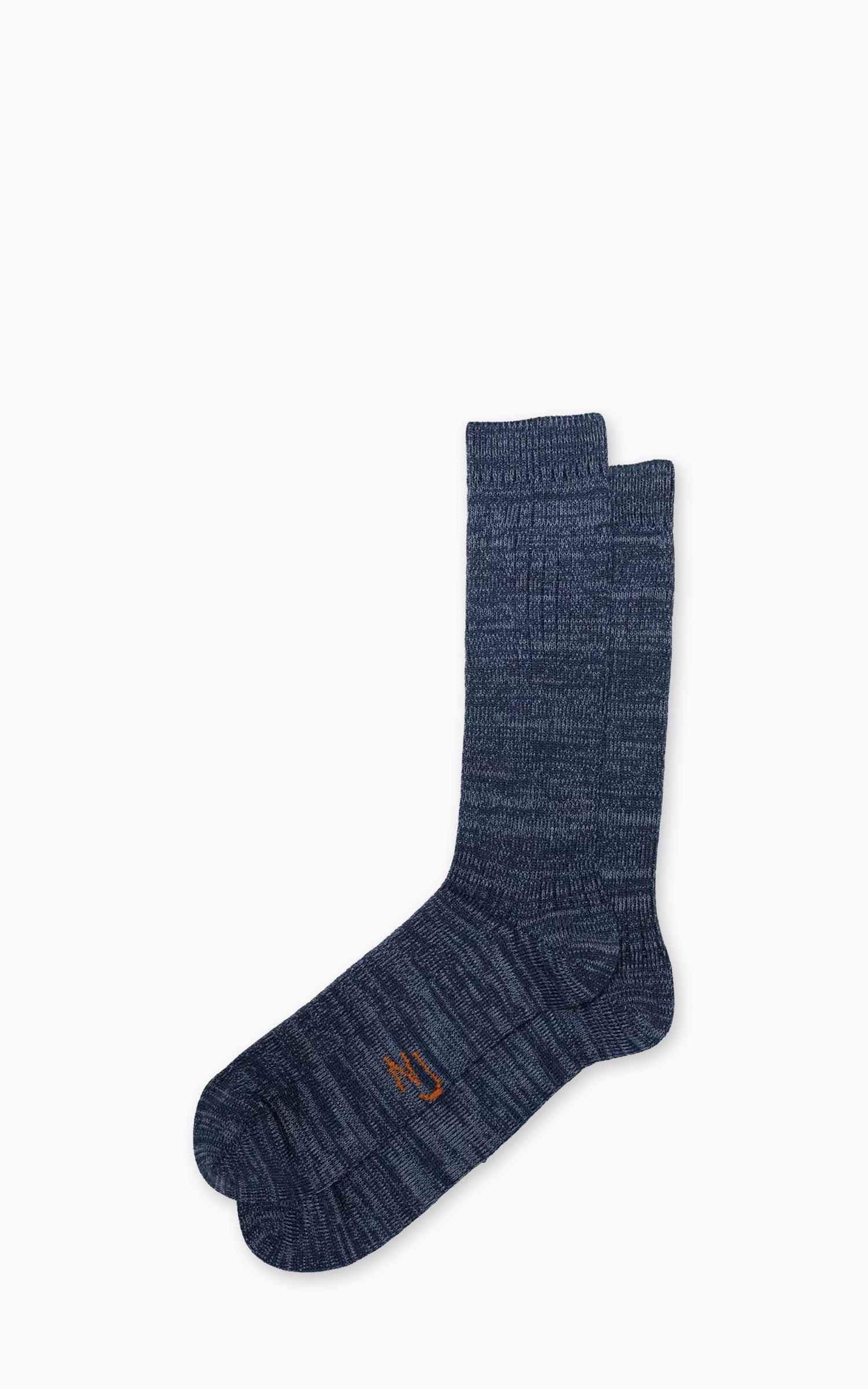 Rasmusson Mens Rib Sock Dark Blue