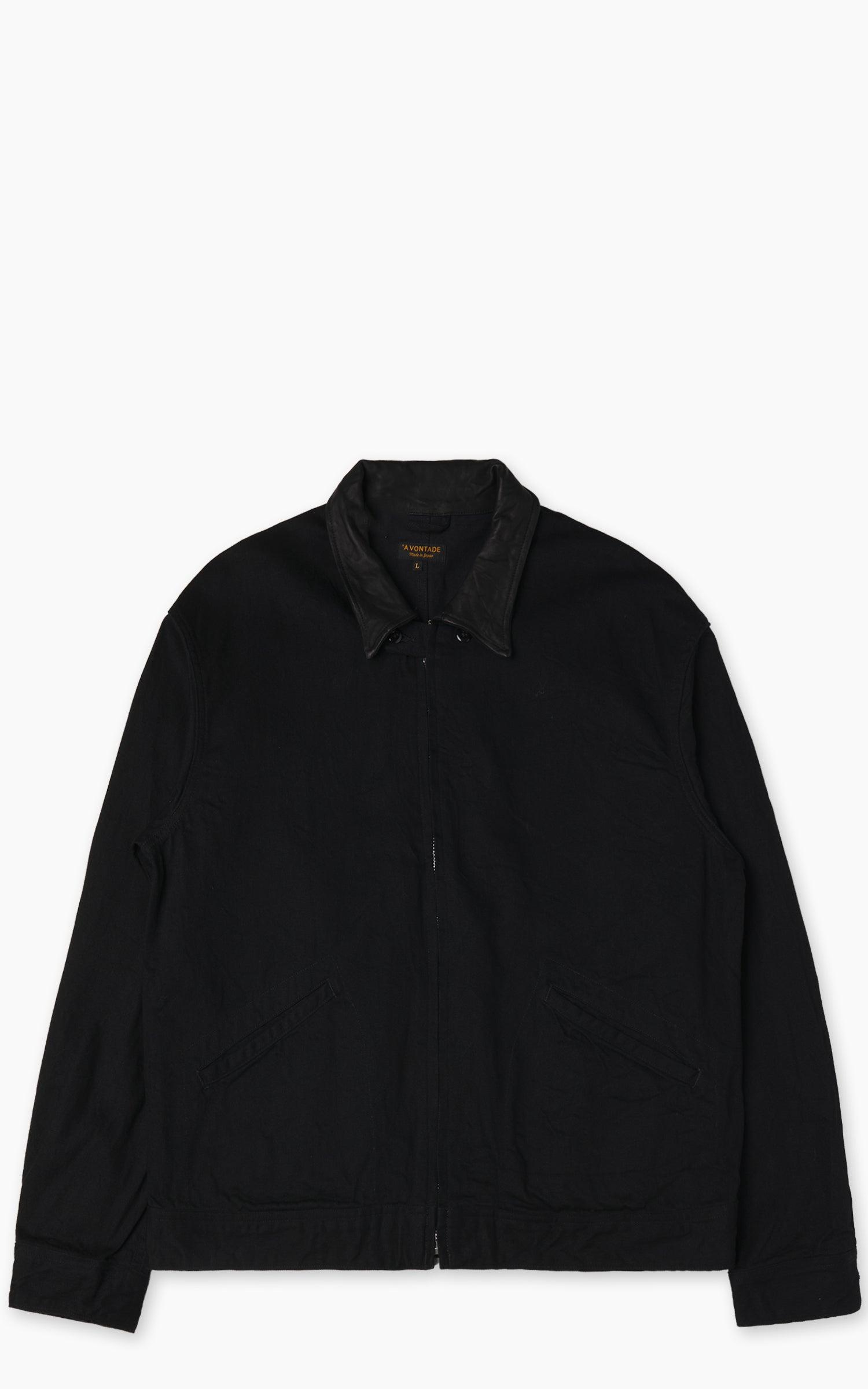 VTD-0565-JK Denim Zip Work Jacket Black