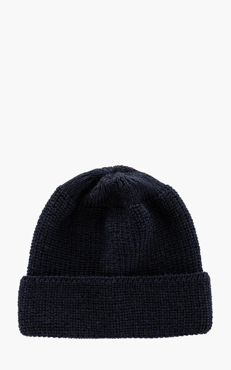 Borkum Knit Wool Beanie Navy