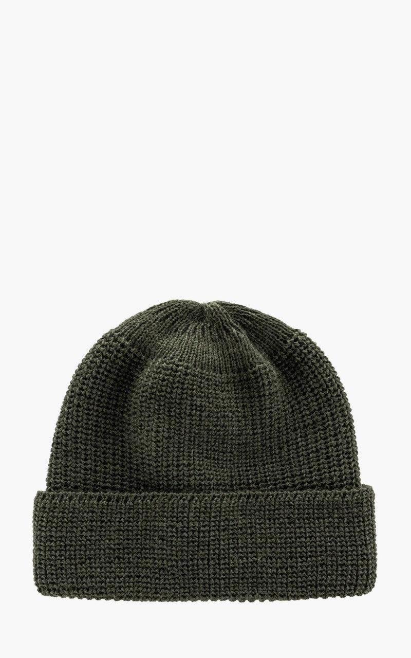 Borkum Knit Wool Beanie Olive