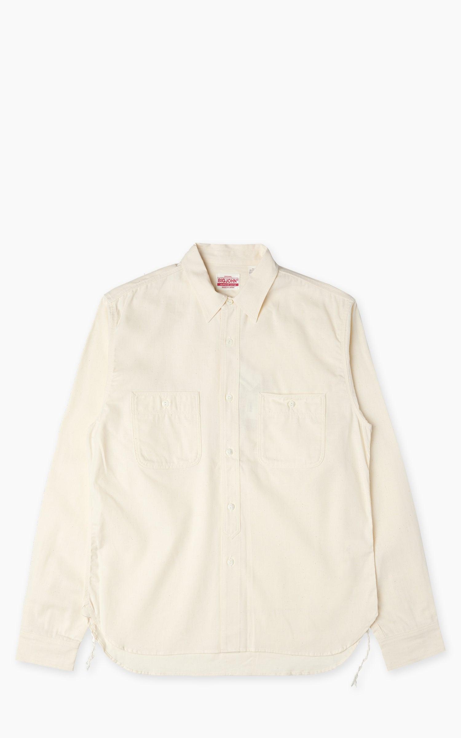 Selvedge Chambray Work Shirt Natural 5oz