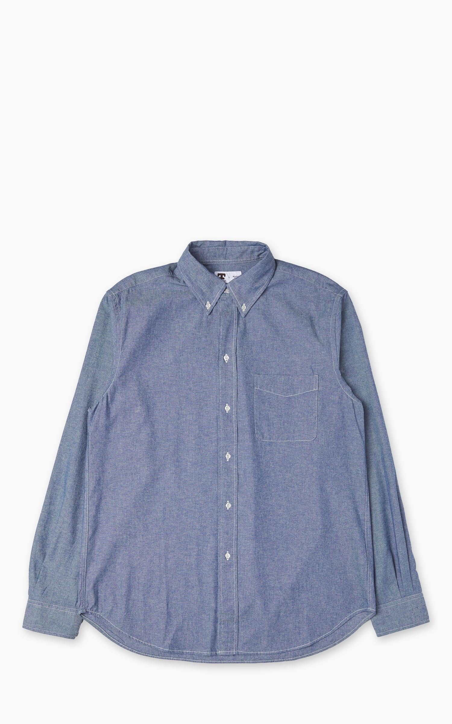 Button Down Shirt Chambray Light Blue