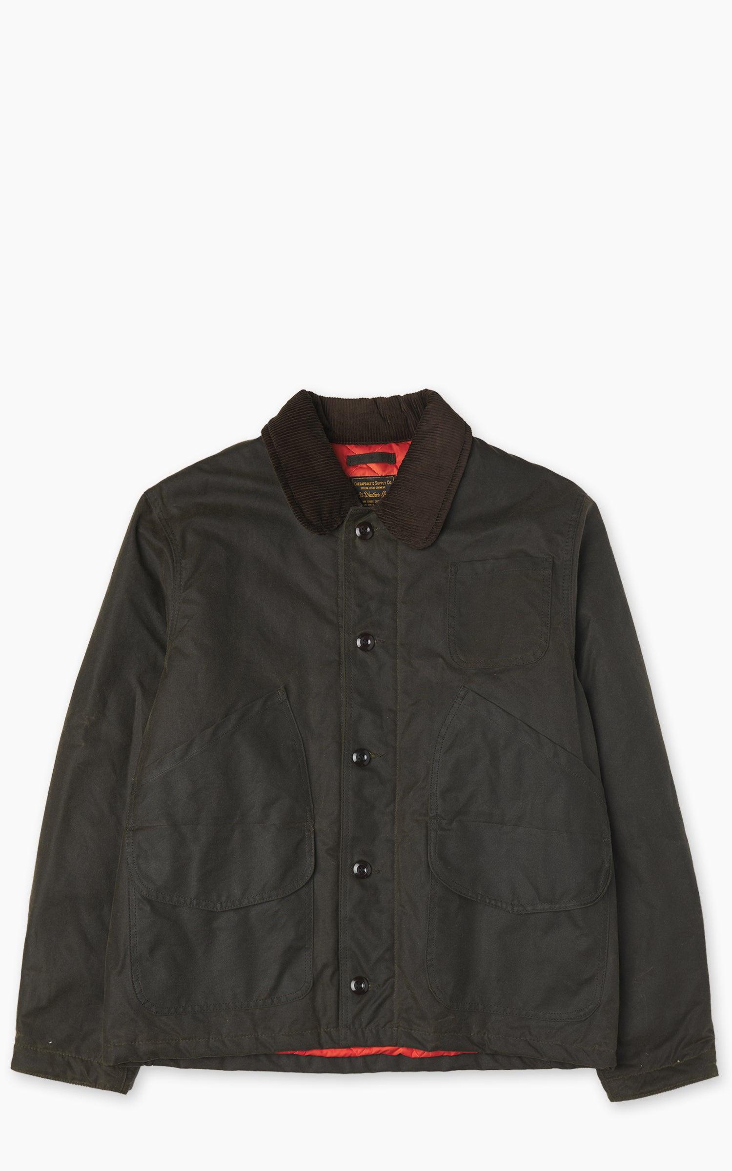 Chesapeake's Stowe Hunting Jacket Waxed Archive Green