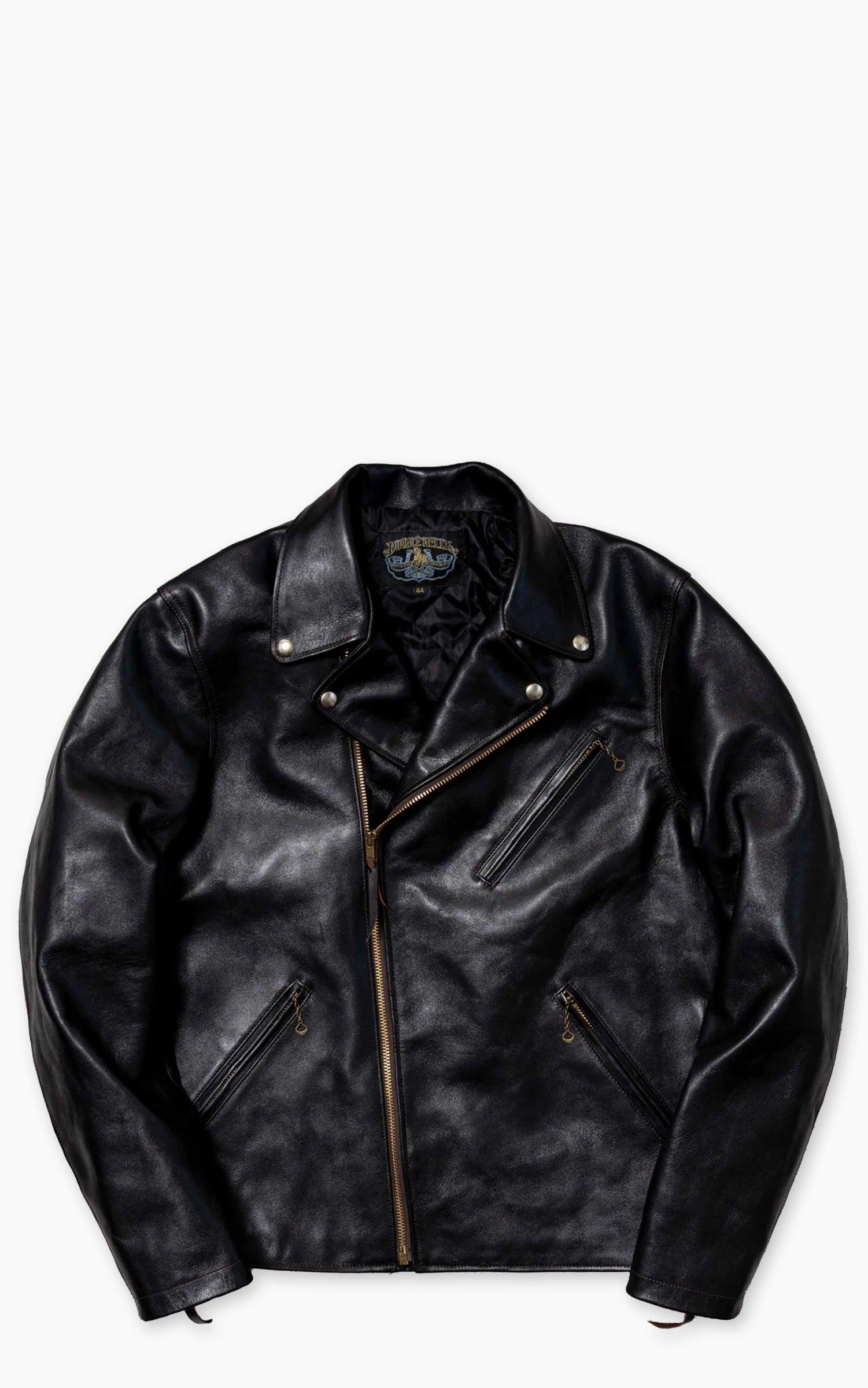 Deviant Horsehide Leather Rider Jacket Black