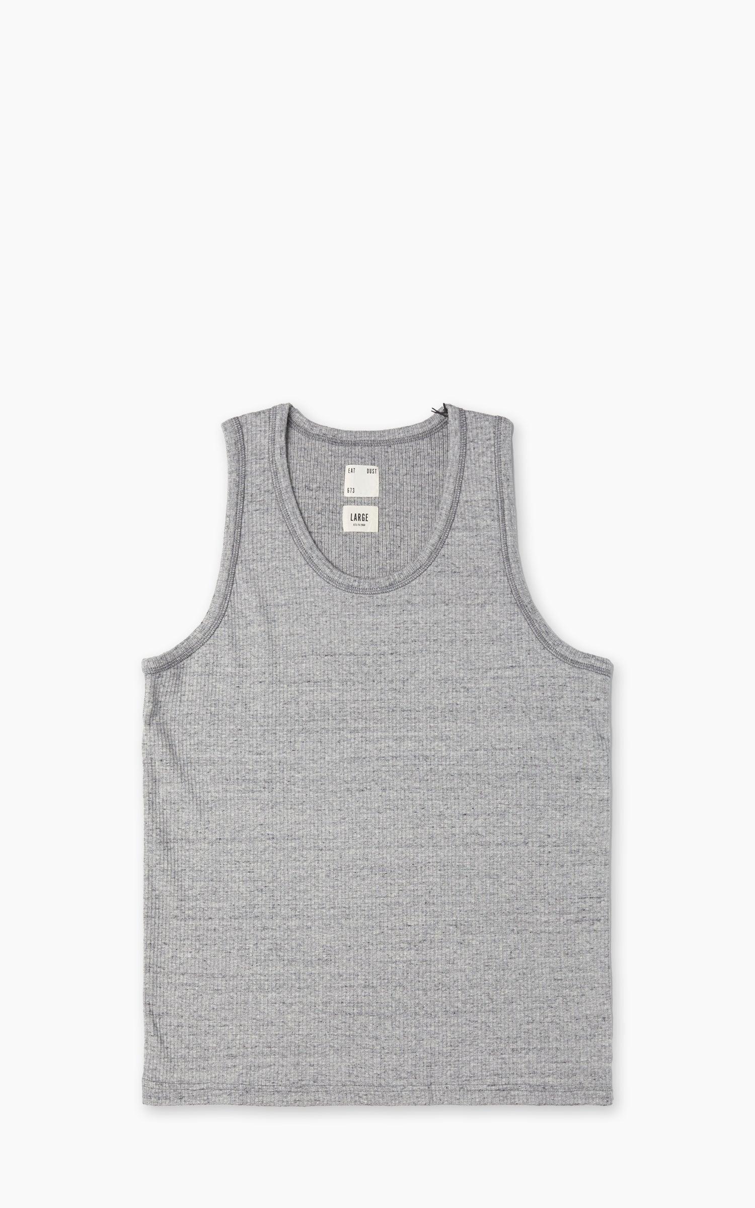 Tank Top Military Rib Grey Melange
