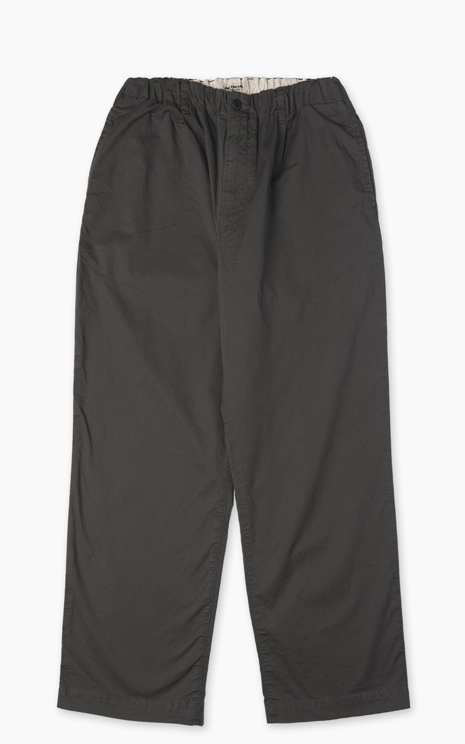 F0549 Stretch Twill Easy Pants Charcoal