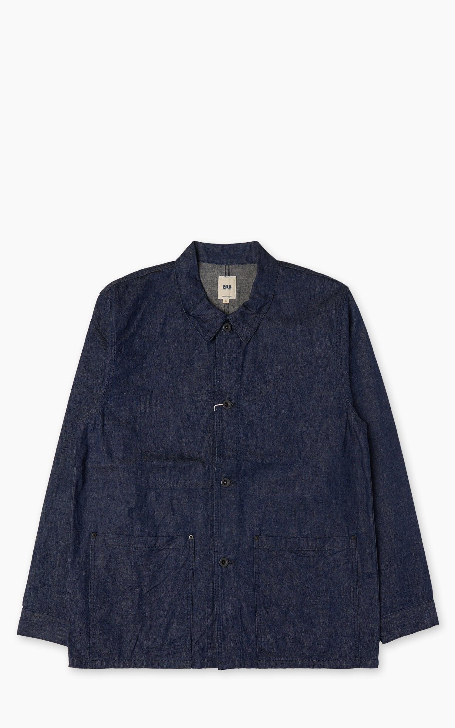 F2447 Denim Coverall Jacket Rinsed Indigo