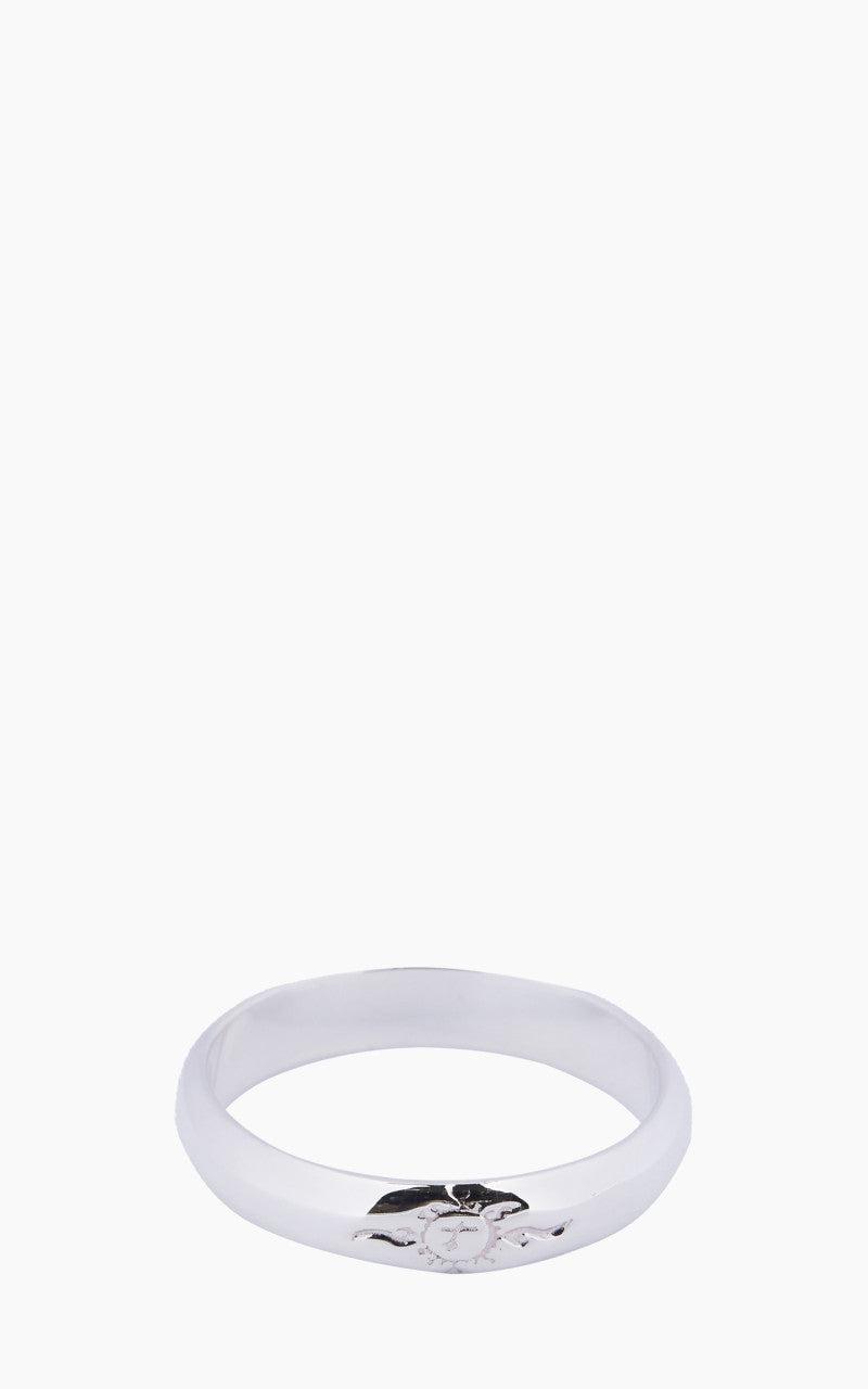 R-086 Semicylinrical Mark Carving Ring