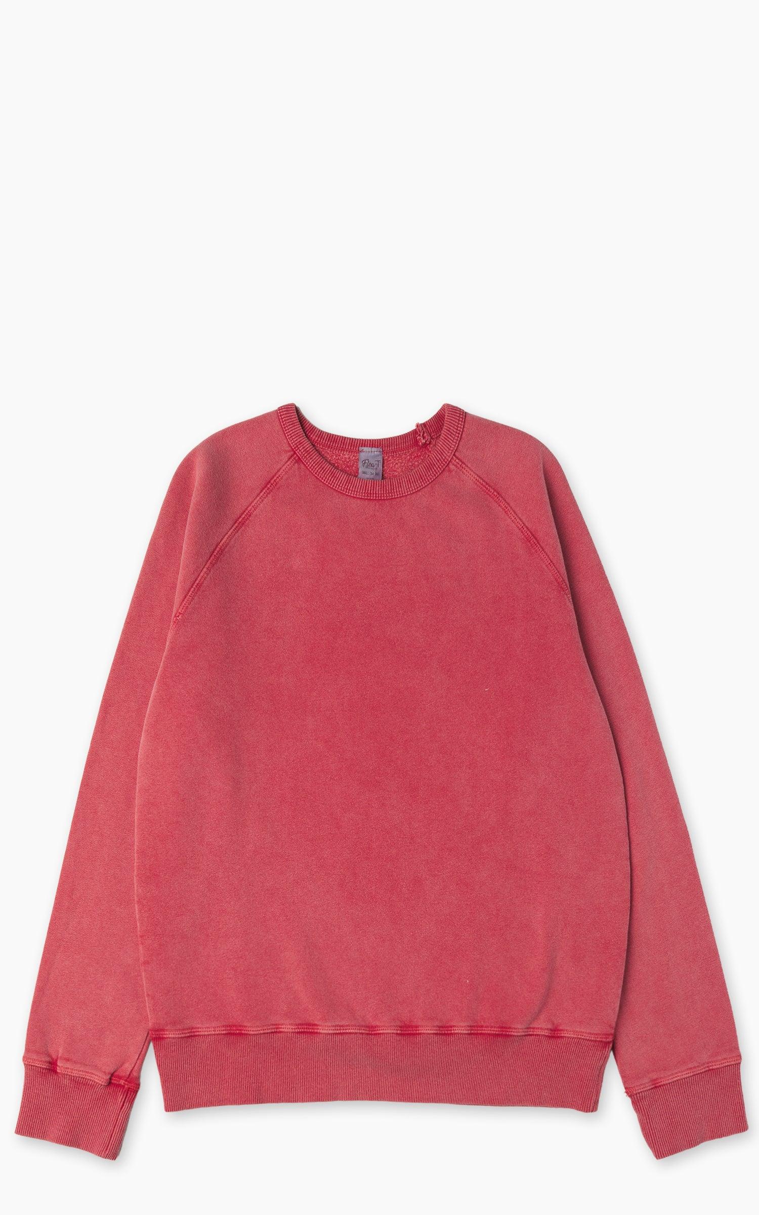 Sweatshirt Plain Pigment Dyed Coral