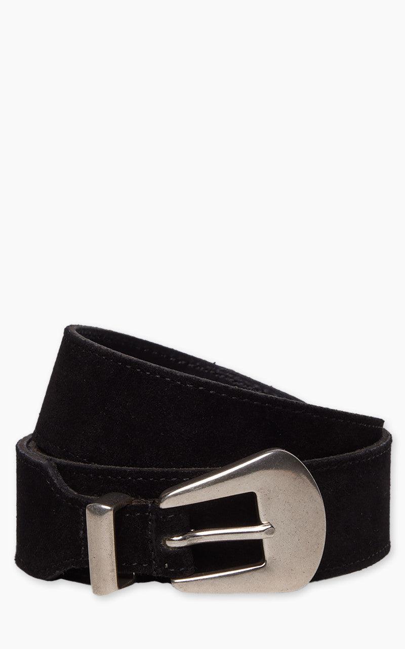 Phoenix Suede Leather Belt Black