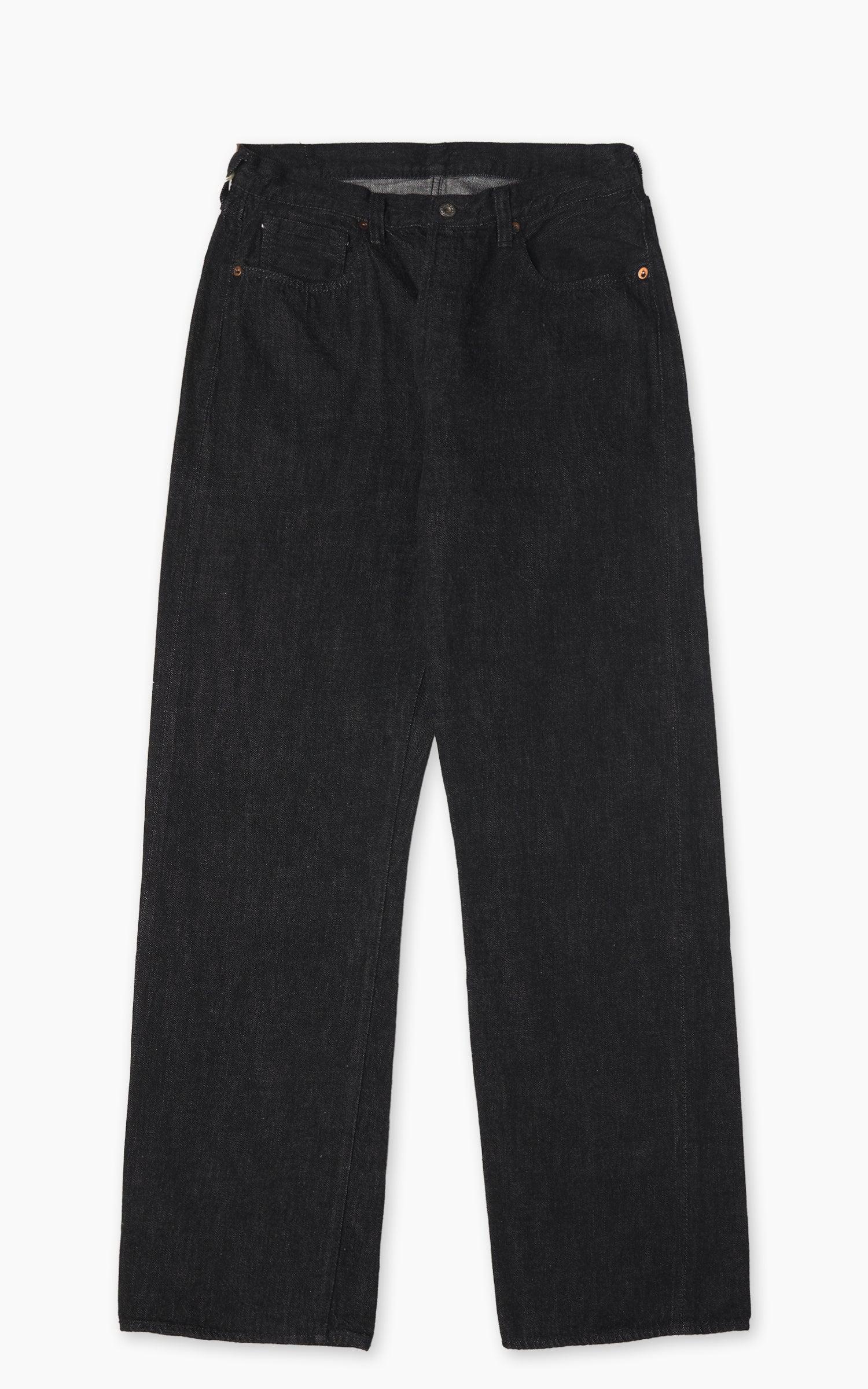 Fullcount S0105BKSSW WWII Model Denim Pants One Wash Black 11.5oz