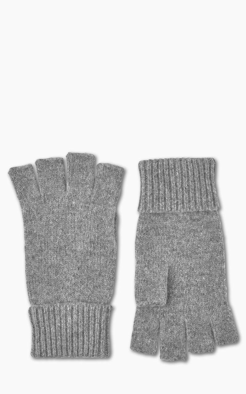 Basic Wool Half Finger Glove Grey