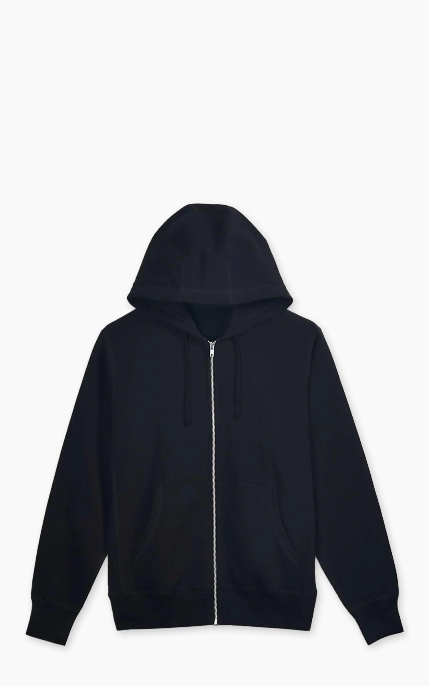 Heavyweight Zip Hooded Sweatshirt Black