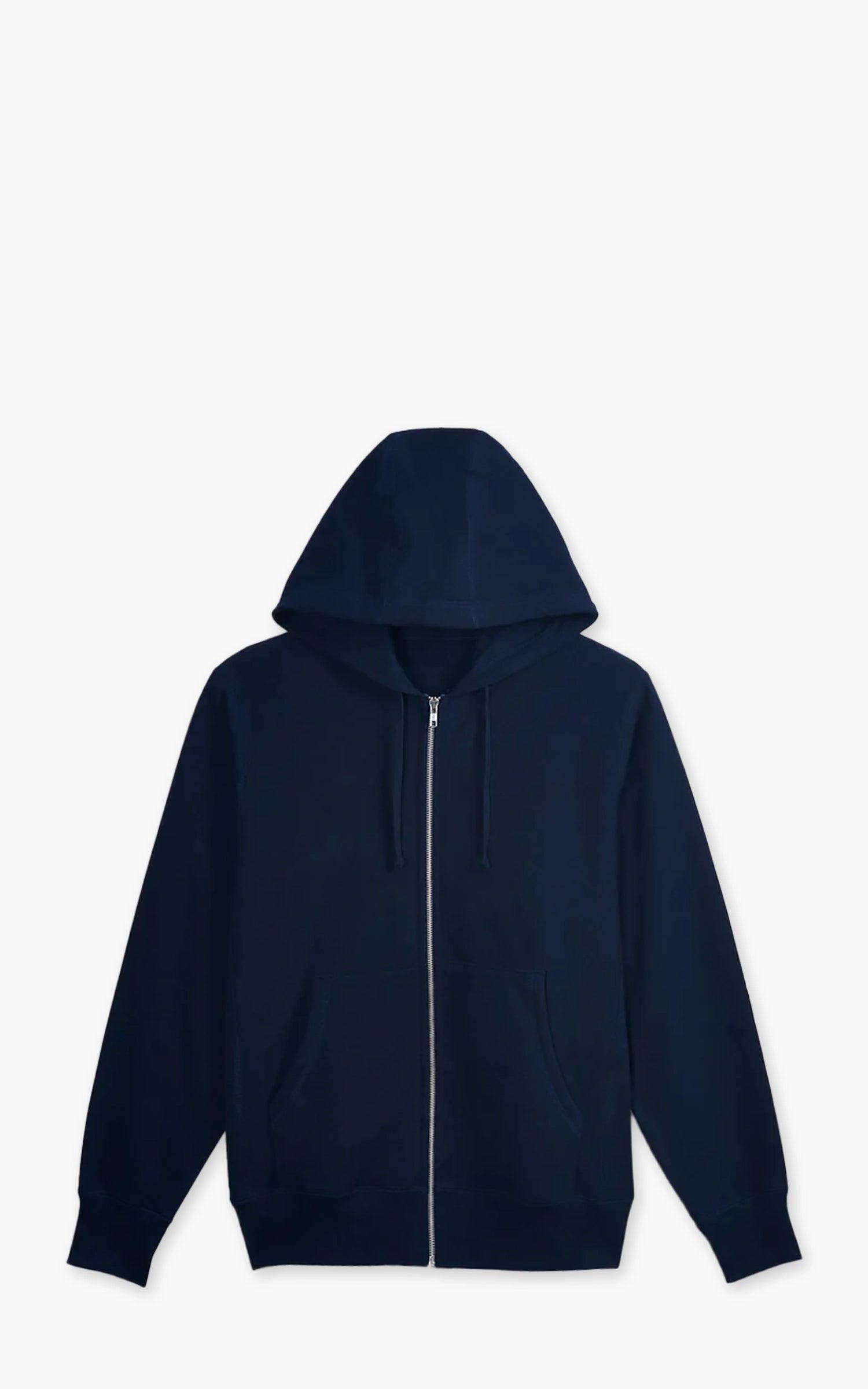 Heavyweight Zip Hooded Sweatshirt Navy
