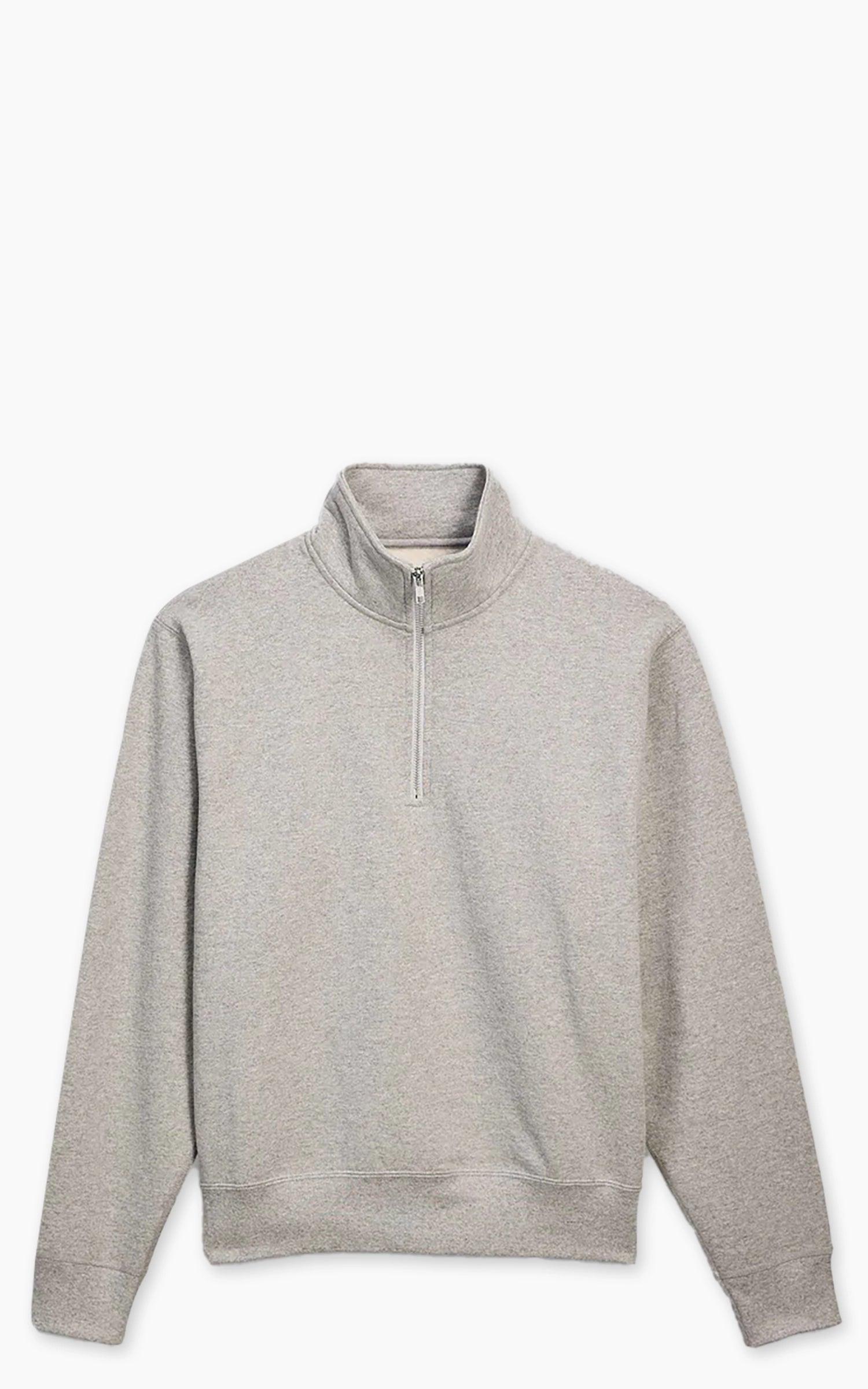 Heavyweight Quarter Zip Sweatshirt Heather Grey
