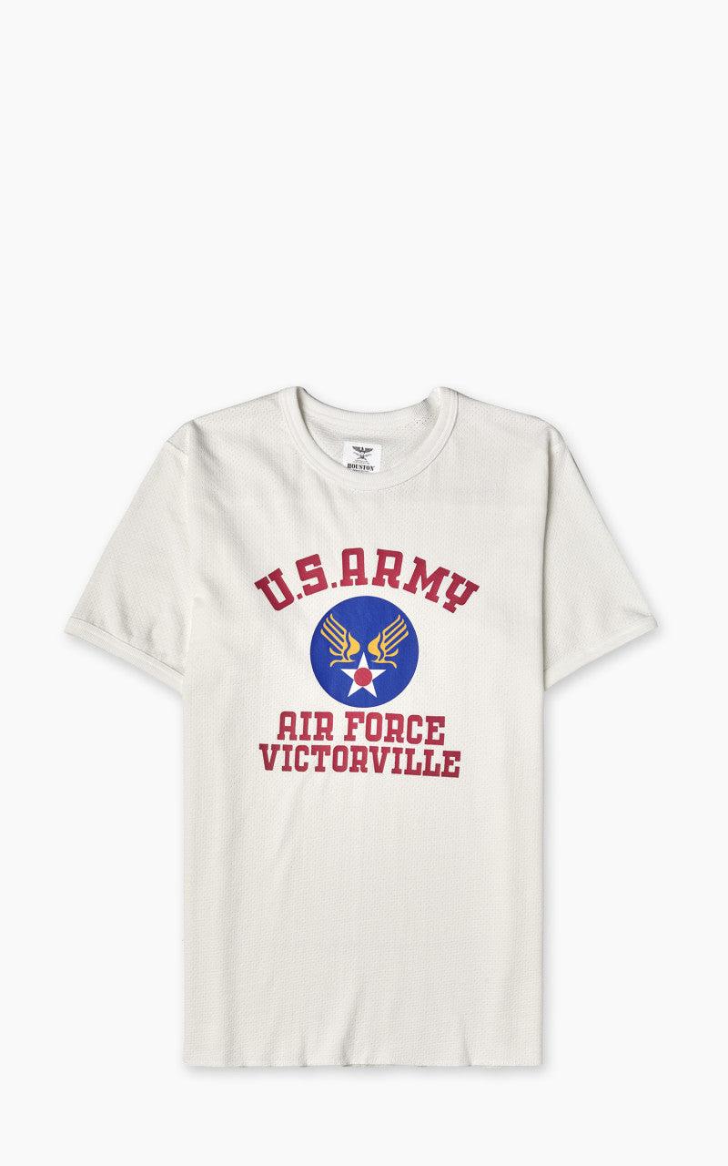 Mesh Cotton (U.S. Army Air Force) Print T-Shirt Off White