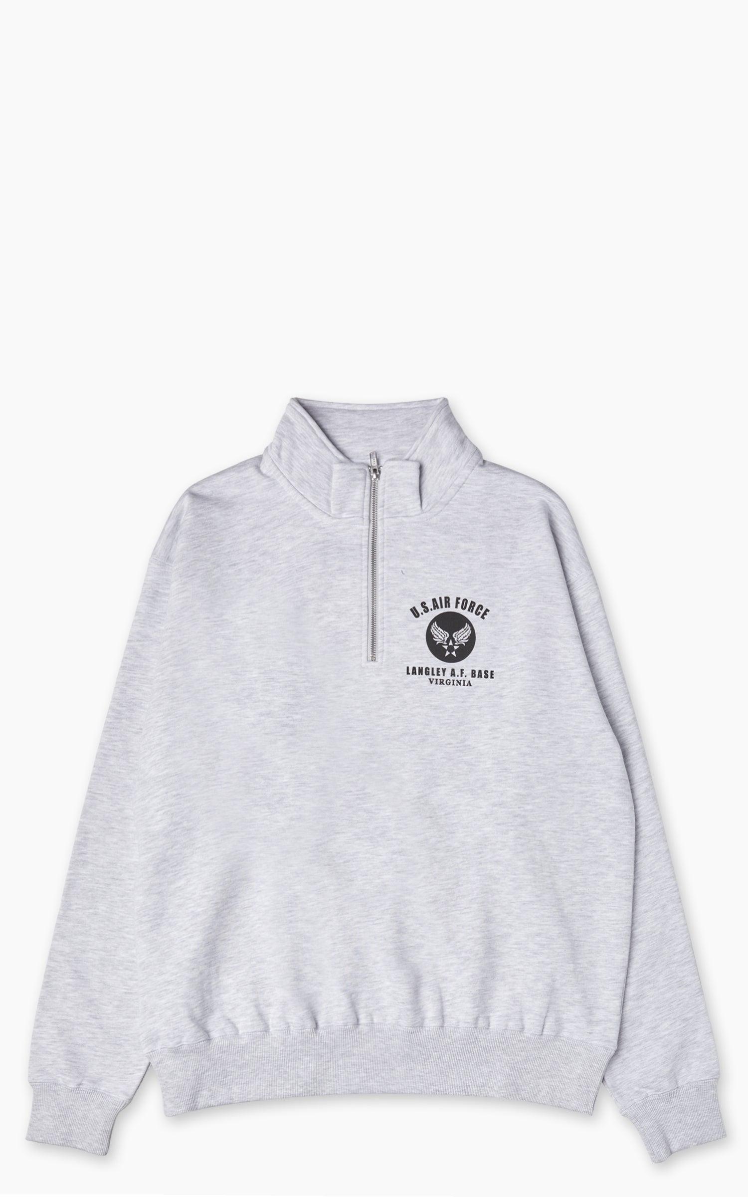 Half Zip Sweatshirt US Air Force Grey