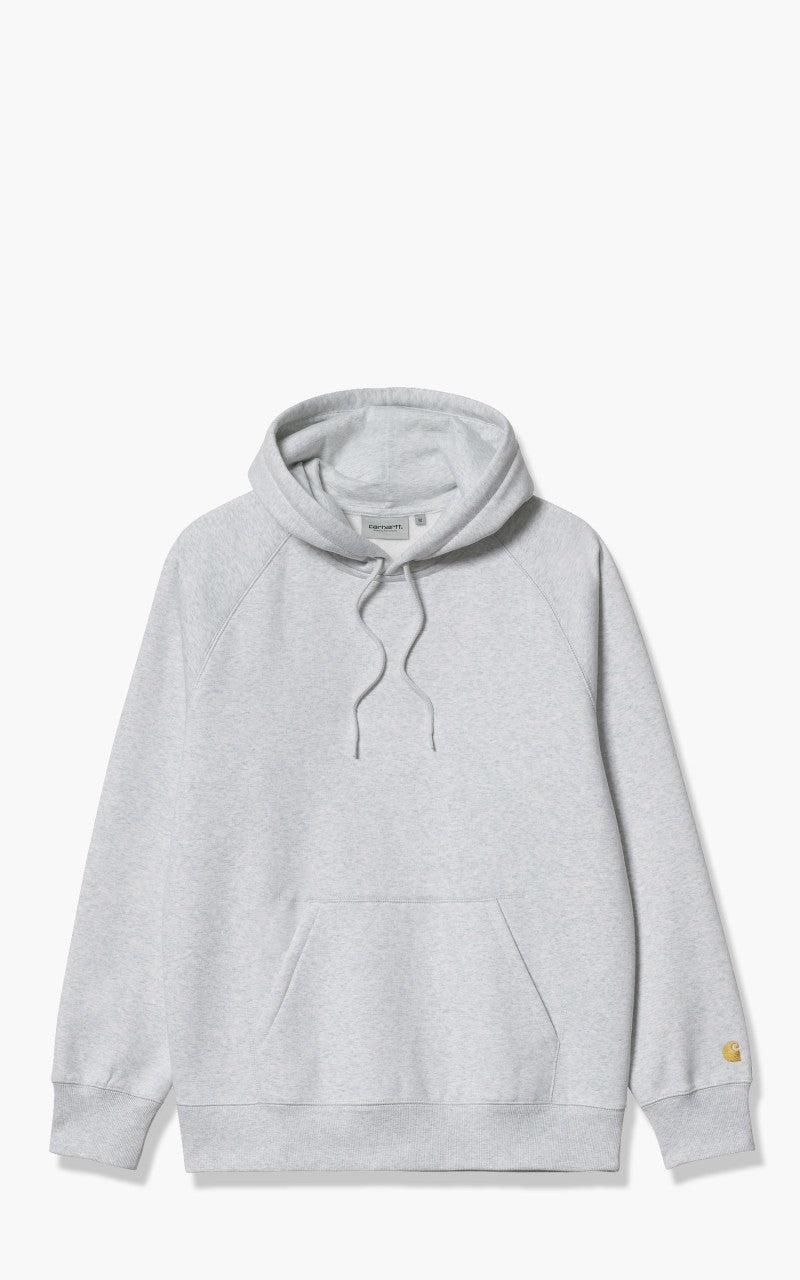Carhartt WIP Hooded Chase Sweatshirt Ash Heather/Gold