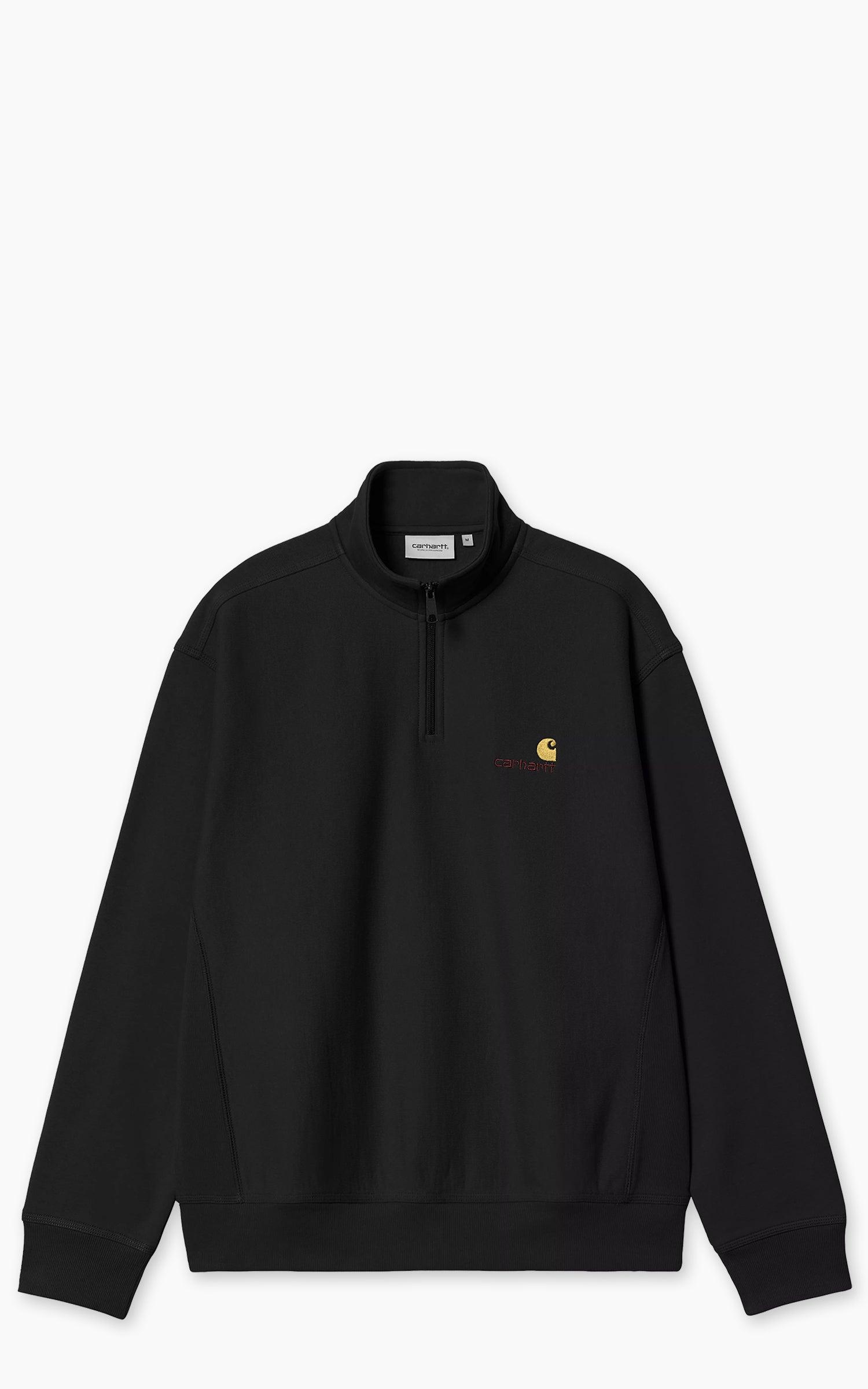 Half Zip American Script Sweatshirt Black