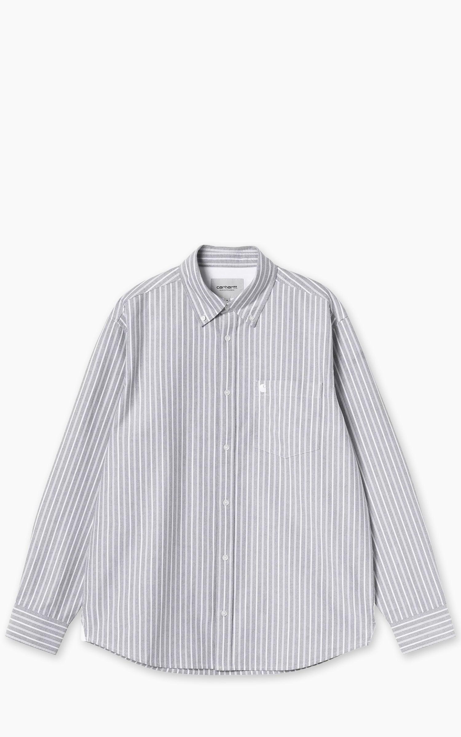 L/S Kanan Shirt Cotton Oxford Kanan Stripe/Black