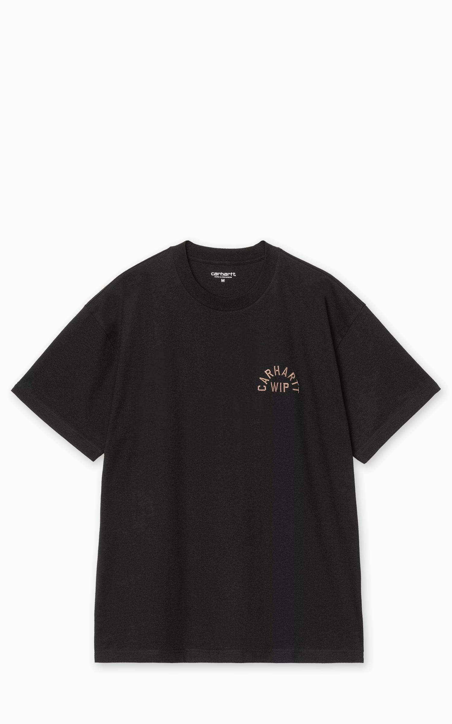 S/S Arch Script T-Shirt Black/WIP H Brown