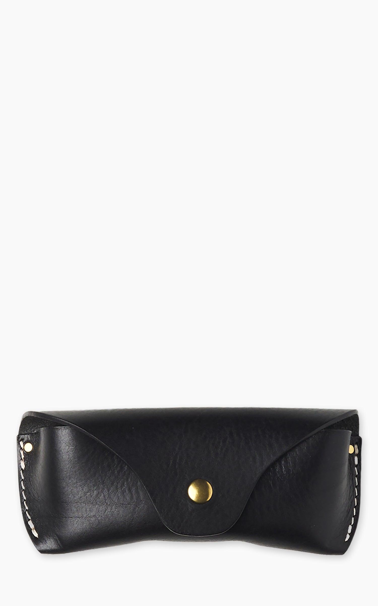 Leather Eyeglass Case Black