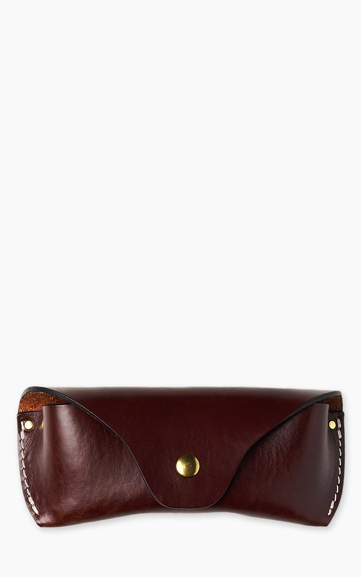 Leather Eyeglass Case Brown
