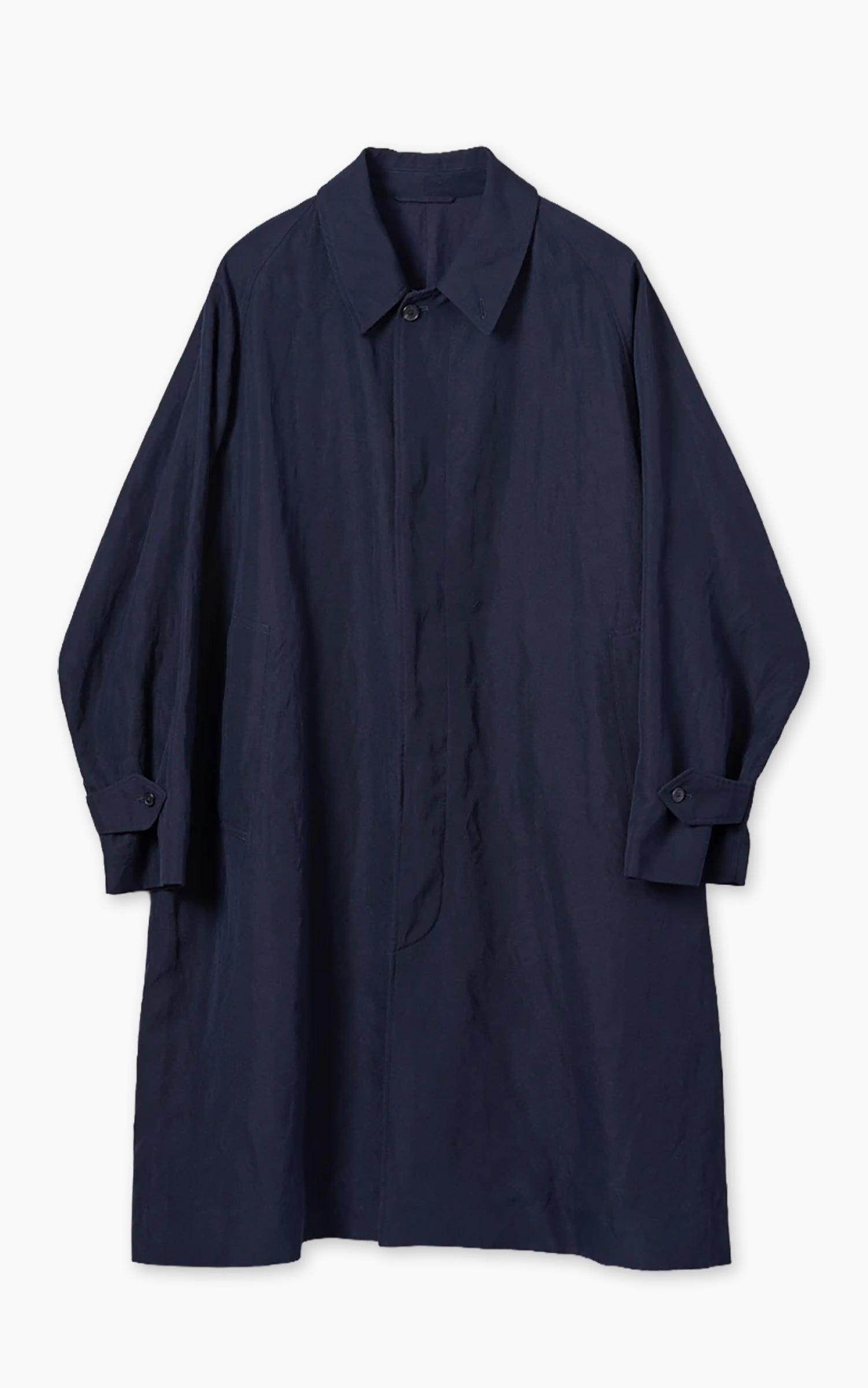 Cashmere Linen Walker Coat Navy