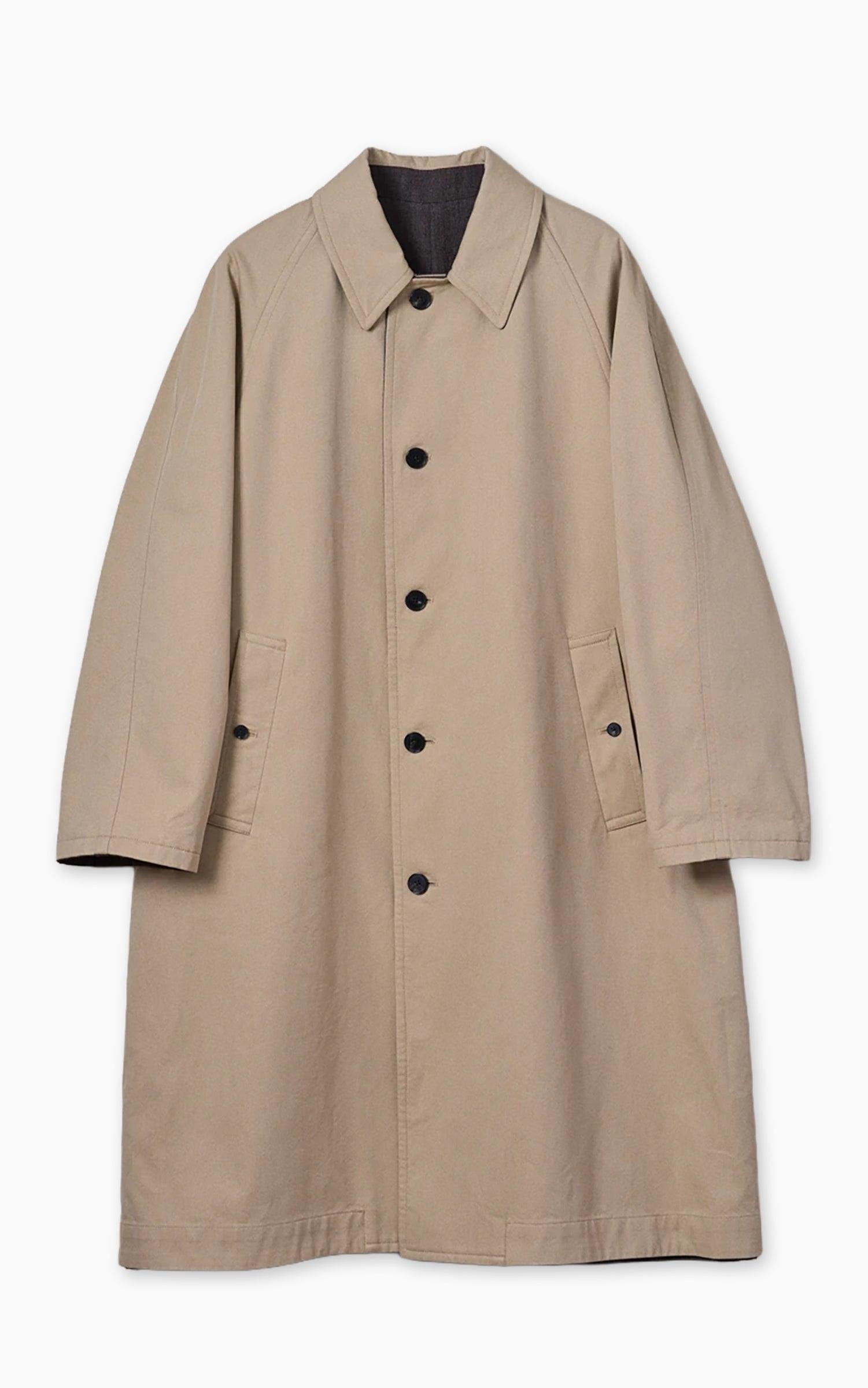 Umbrella Coat Cotton Mock Twist Khaki