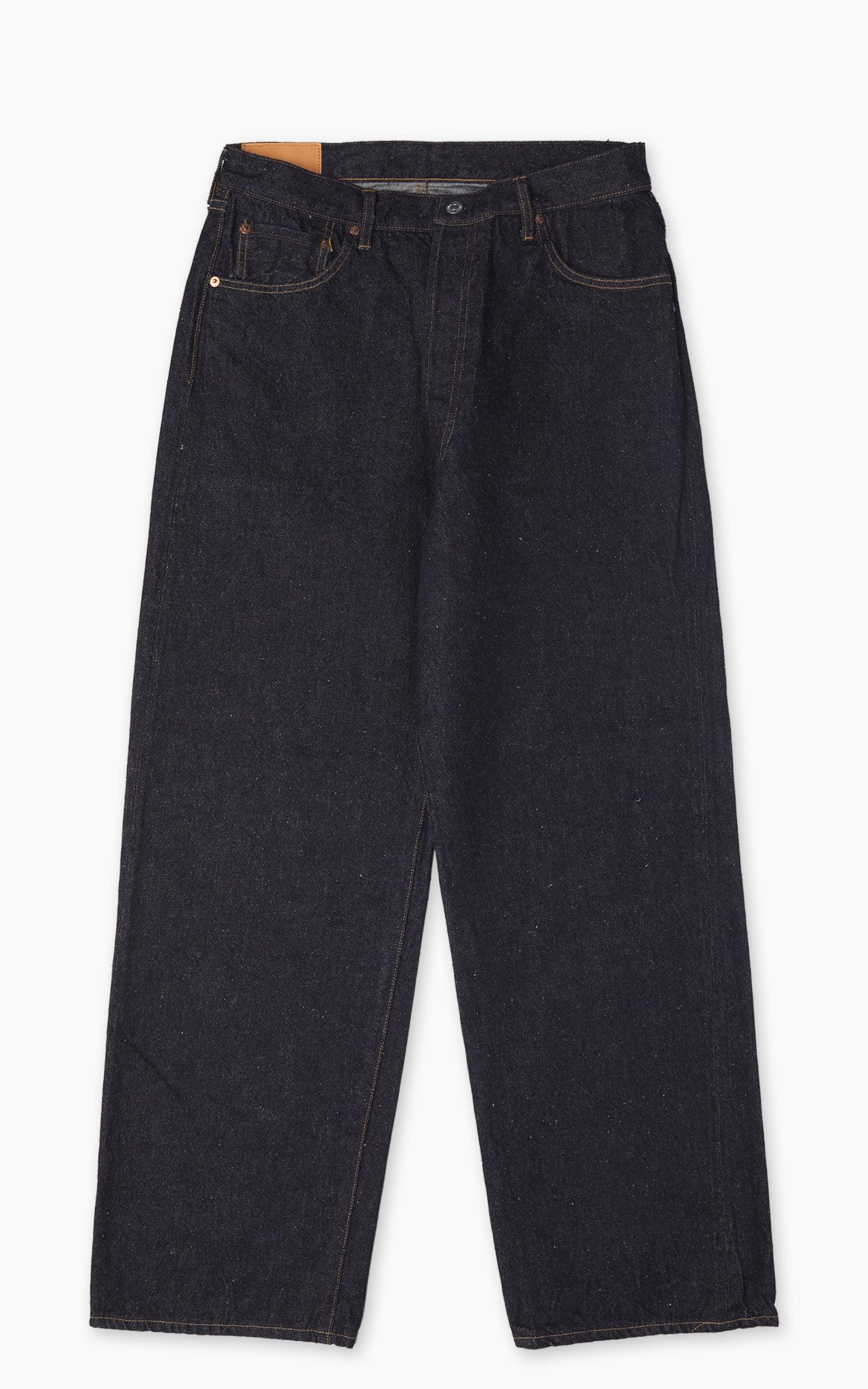 5P Straight Denim Pants One Wash Indigo