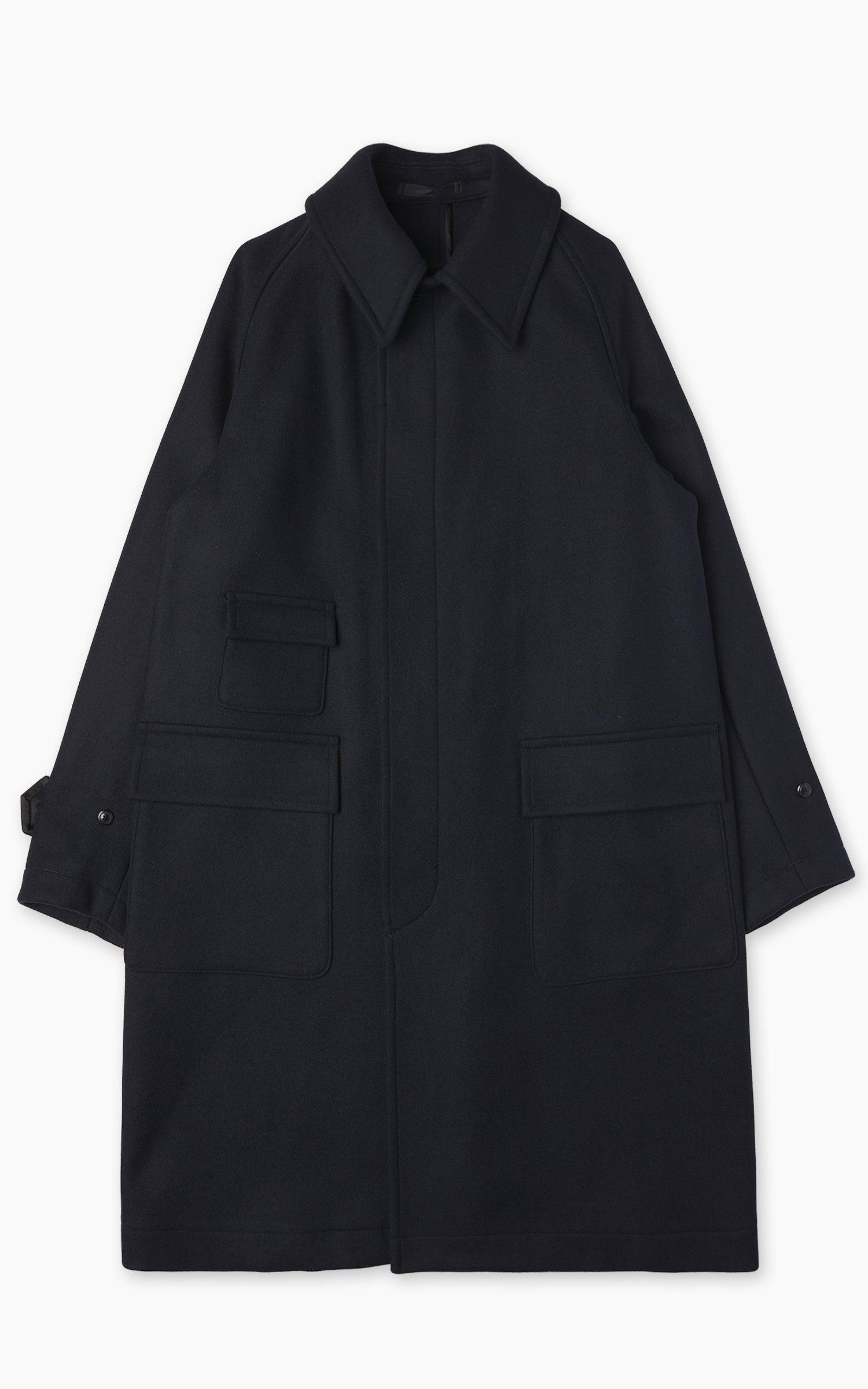 Traveller Coat Wool Top Navy