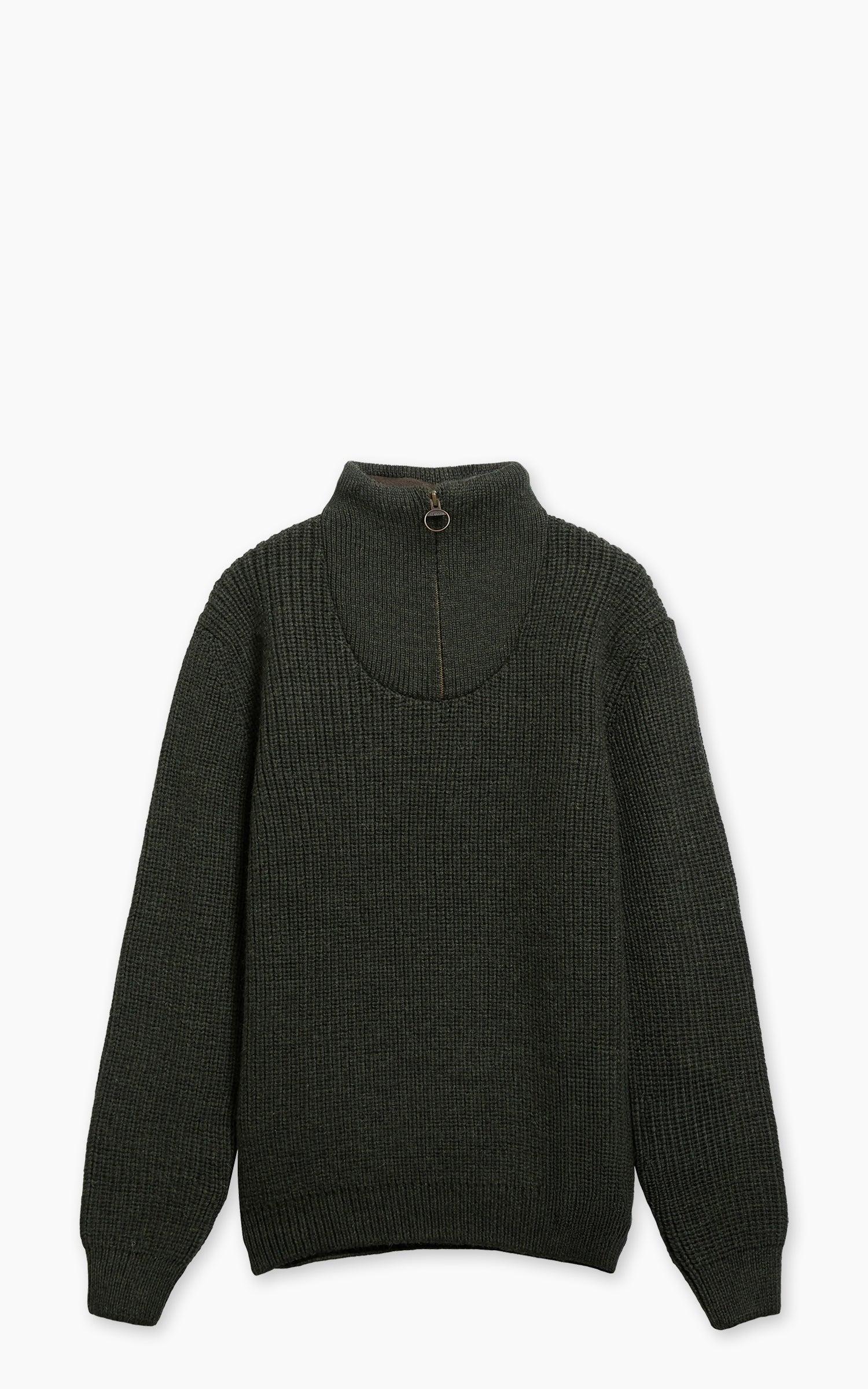 New Tyne Half Zip Pullover Olive