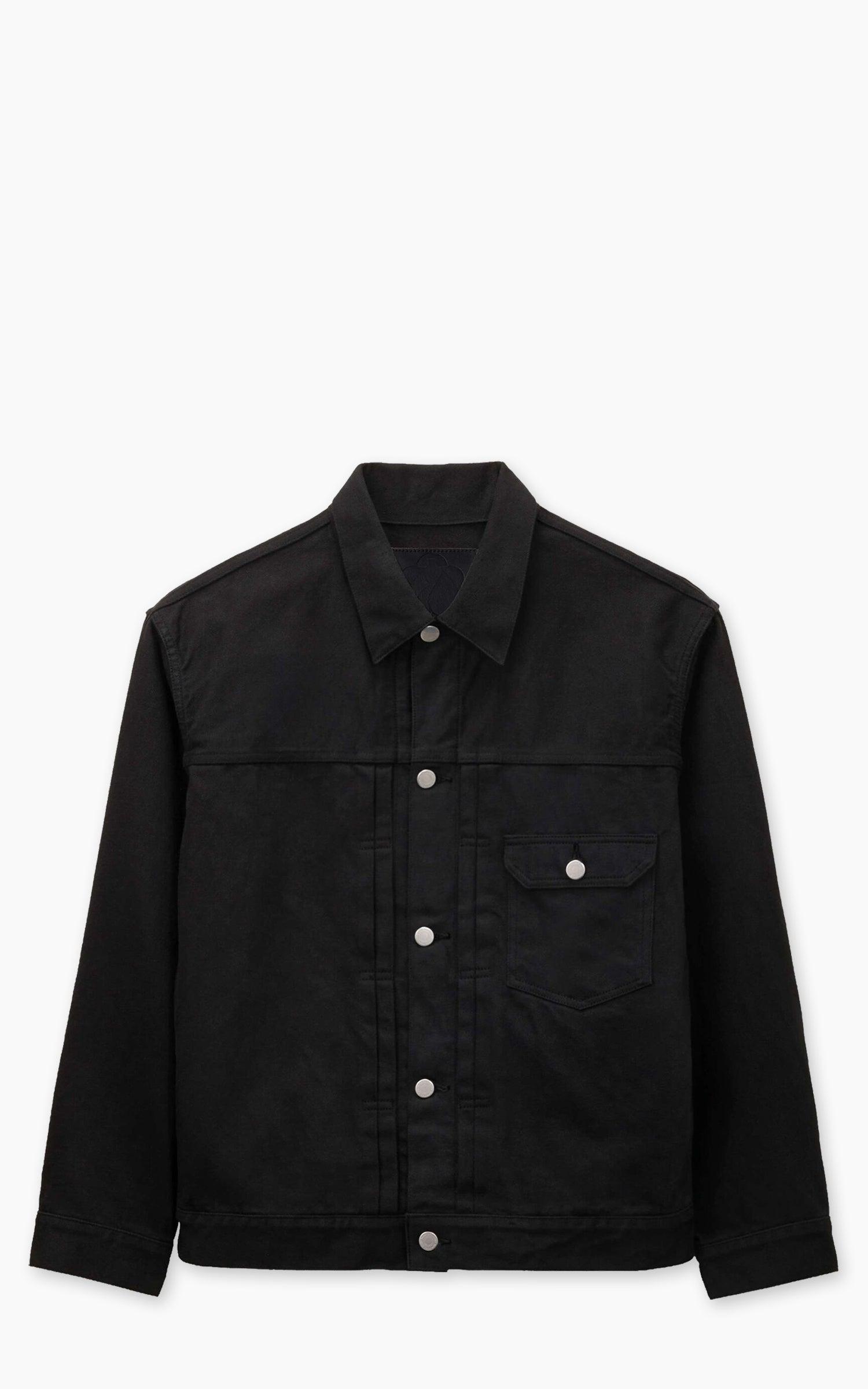 MMGJ6010 #001 Kyoto Montsuki Type 1 Denim Jacket Black