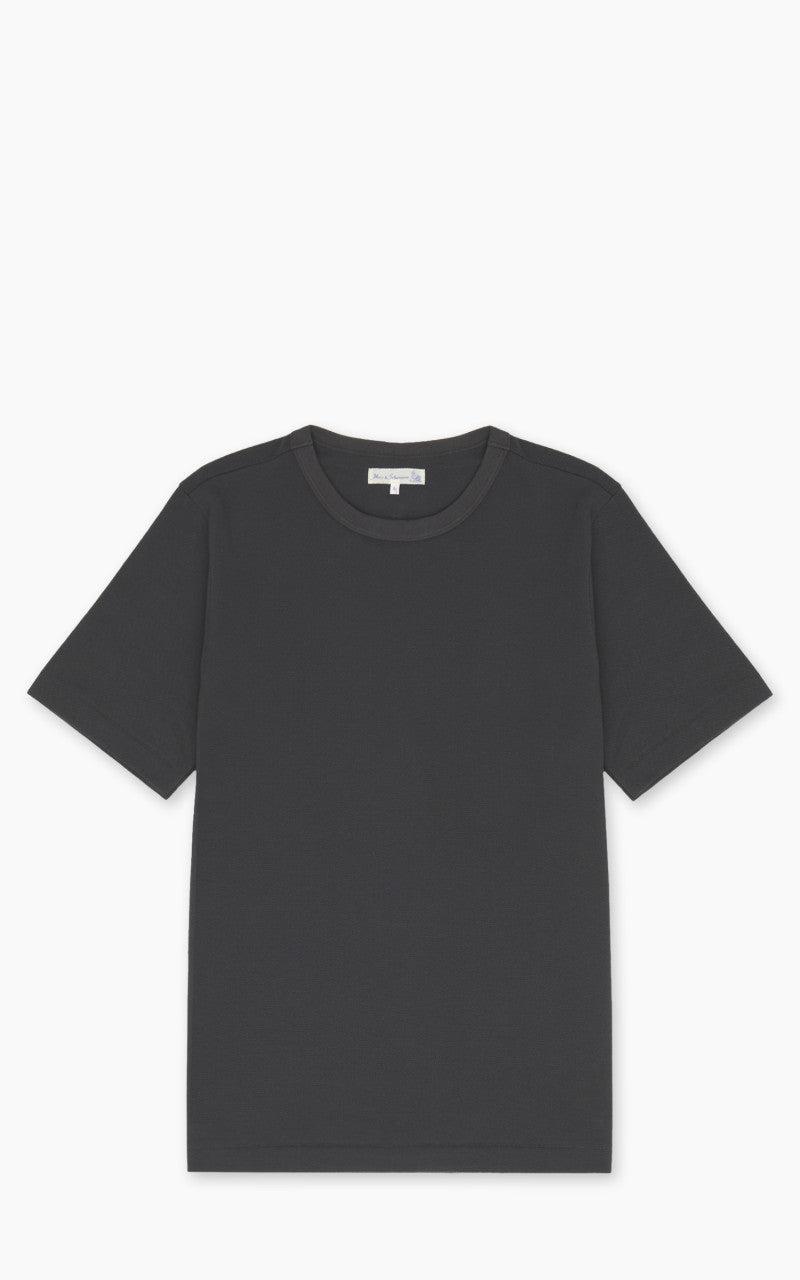 214PK Crew Neck Pikée Tee Charcoal