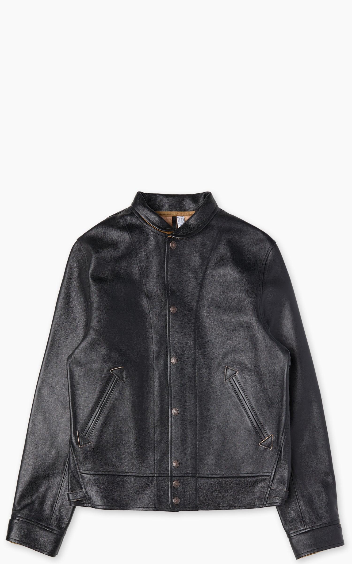 Campus "Stud" Jacket Leather Black