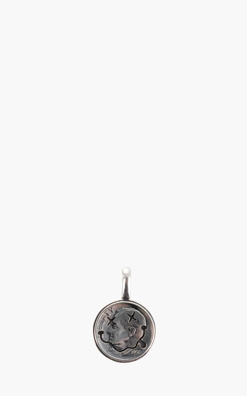 N-603B Smile Coin Pendant 925 Silver