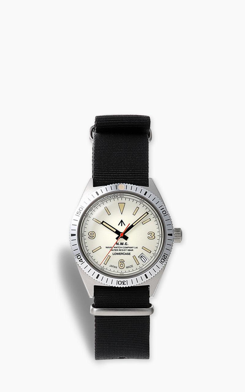 by LOWERCASE FRXB014 Quartz Watch White Dial Black